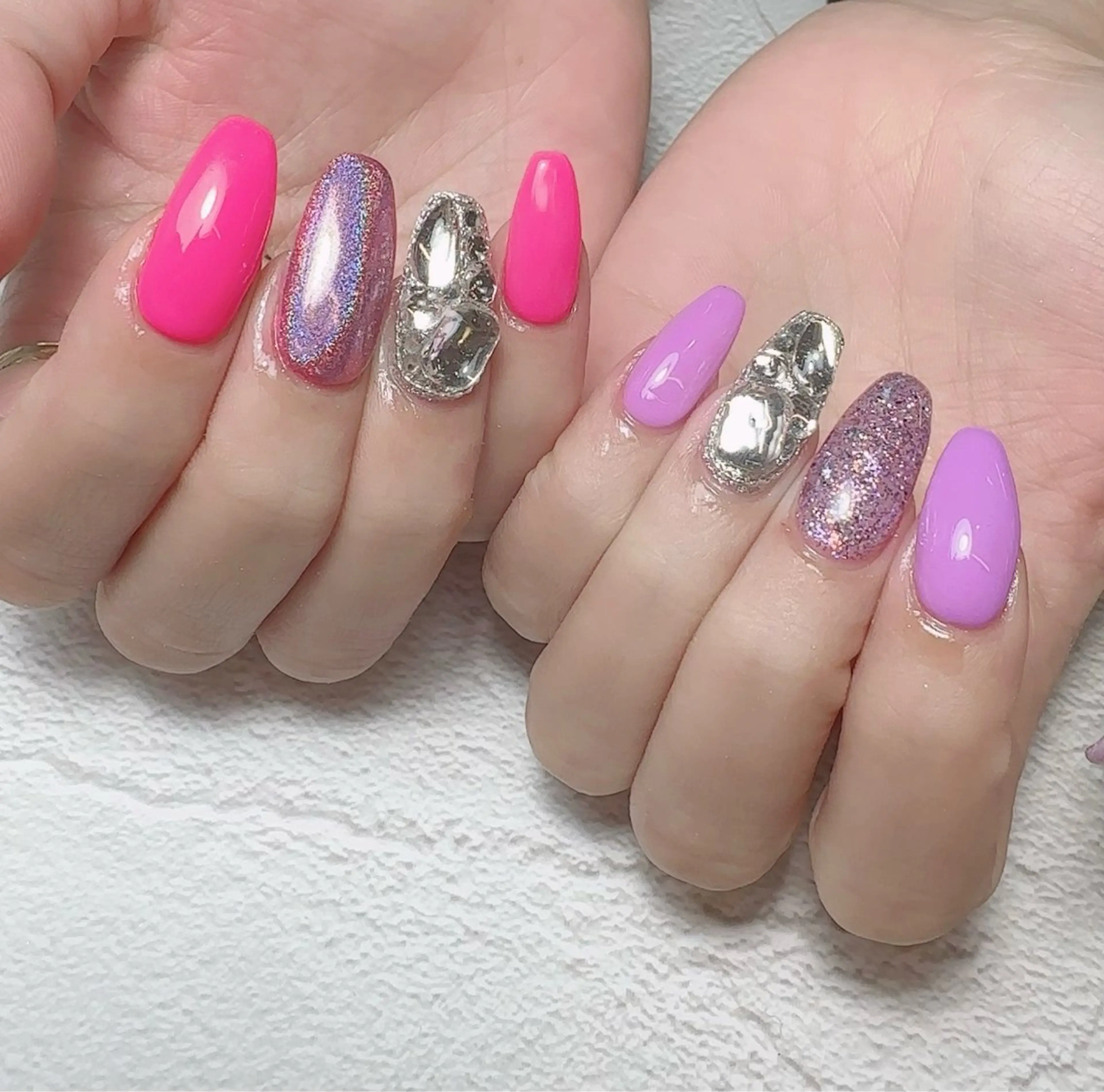 ネイル アートネイル ハート マグネットネイル 持ち込み ニュアンスネイル ハンドネイル nail salon    Mimiy..所属・Nailsalon Mimiy..♡のネイルデザイン