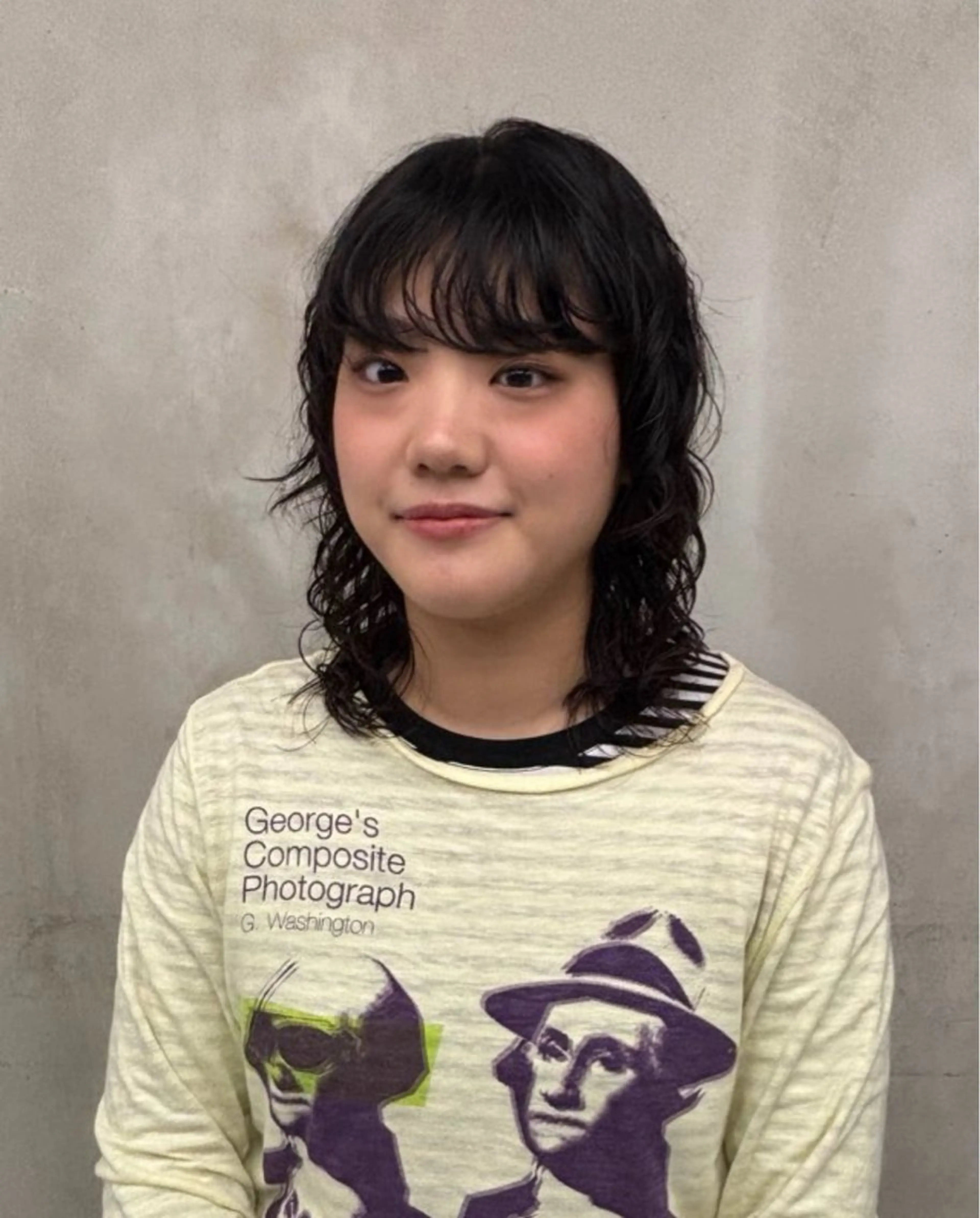 セミロング パーマ パーマ カットモデル・パーマ 🌀リリアのヘアスタイル