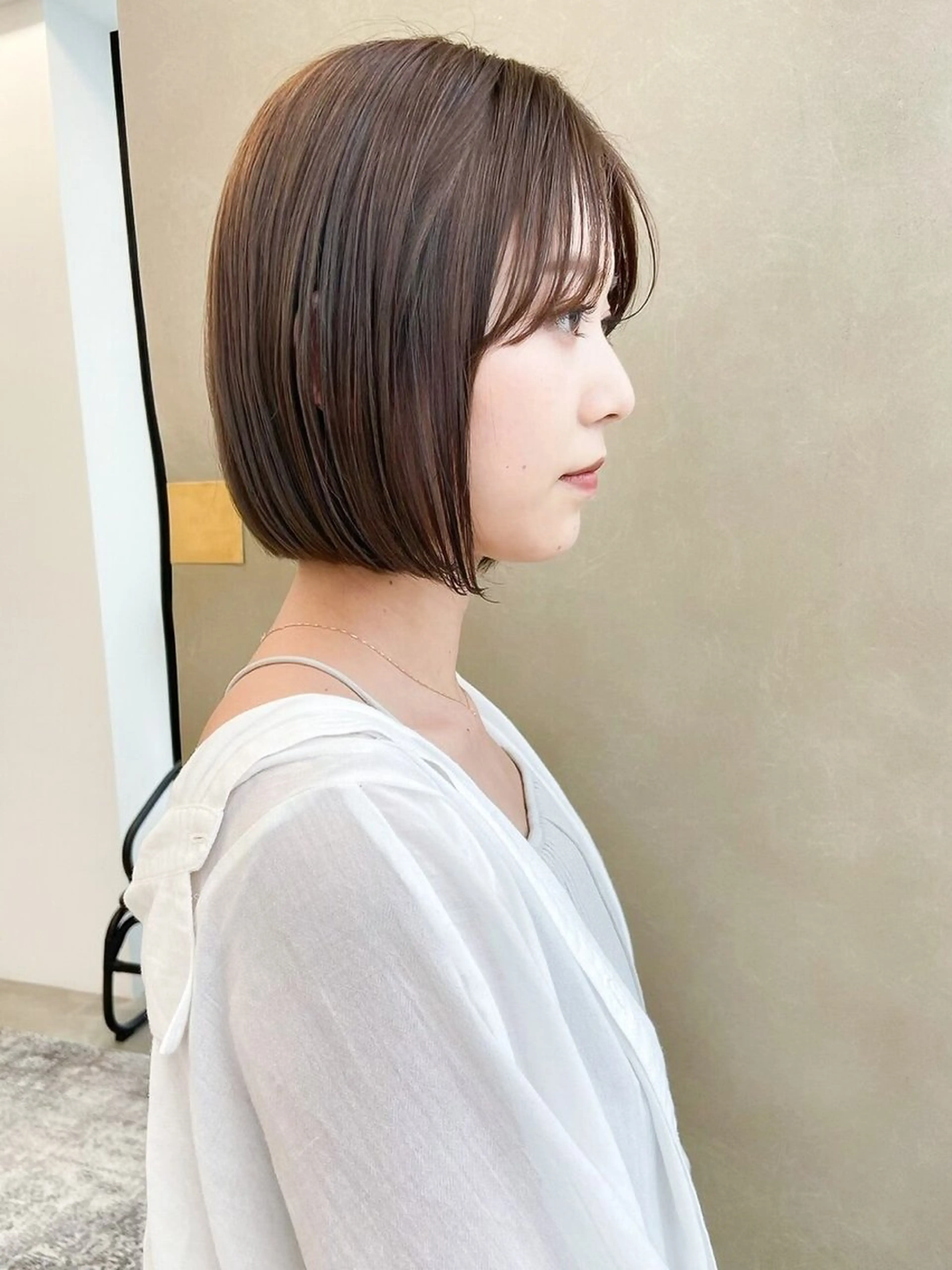 ショート ボブ カット ヘアカラー トリートメント MAEUL NAGOYA所属・レイヤーボブ/名駅/ くびれボブ/縮毛矯正のヘアスタイル