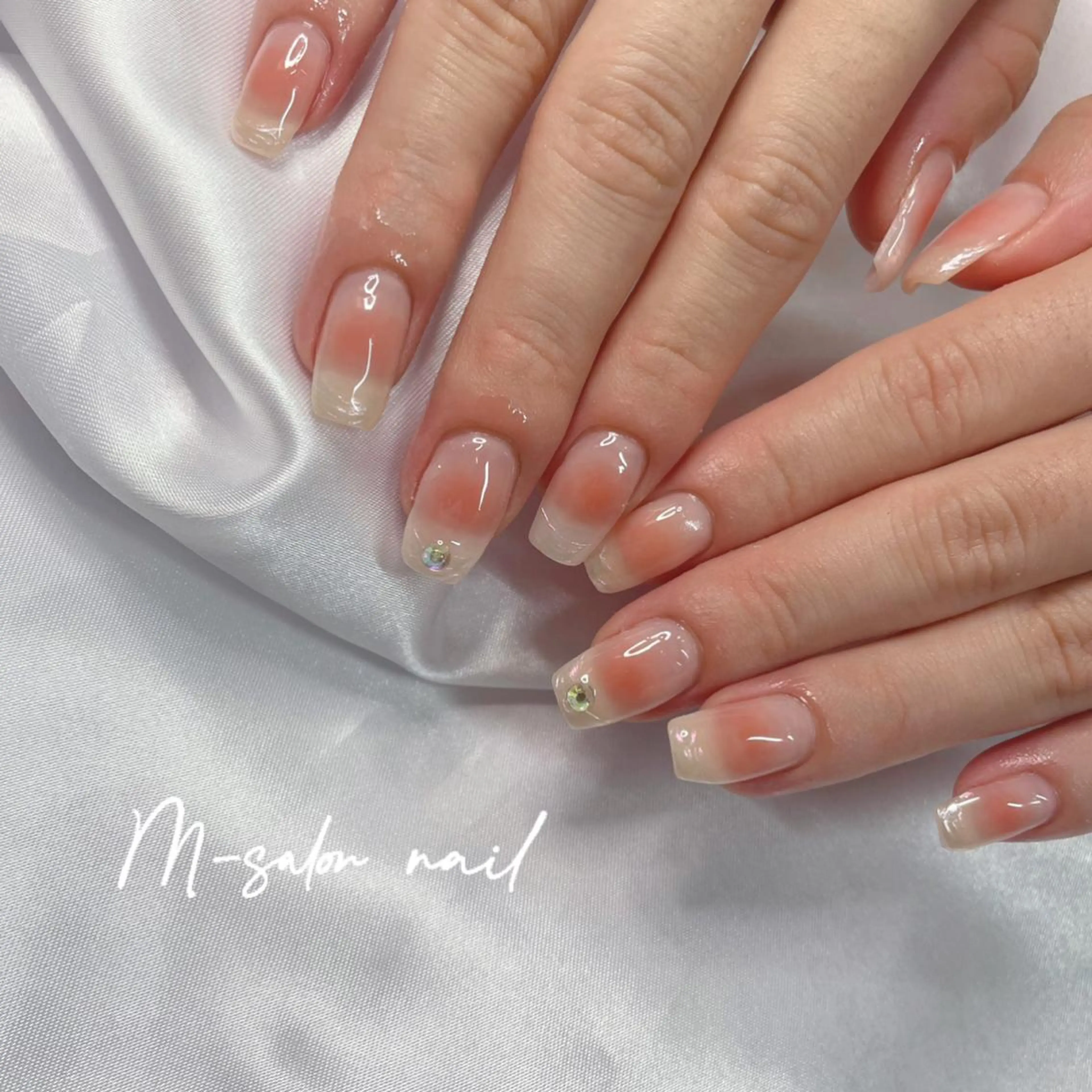 ネイル チークネイル ハンドネイル 韓国/網紅/パーツ M-salonのネイルデザイン