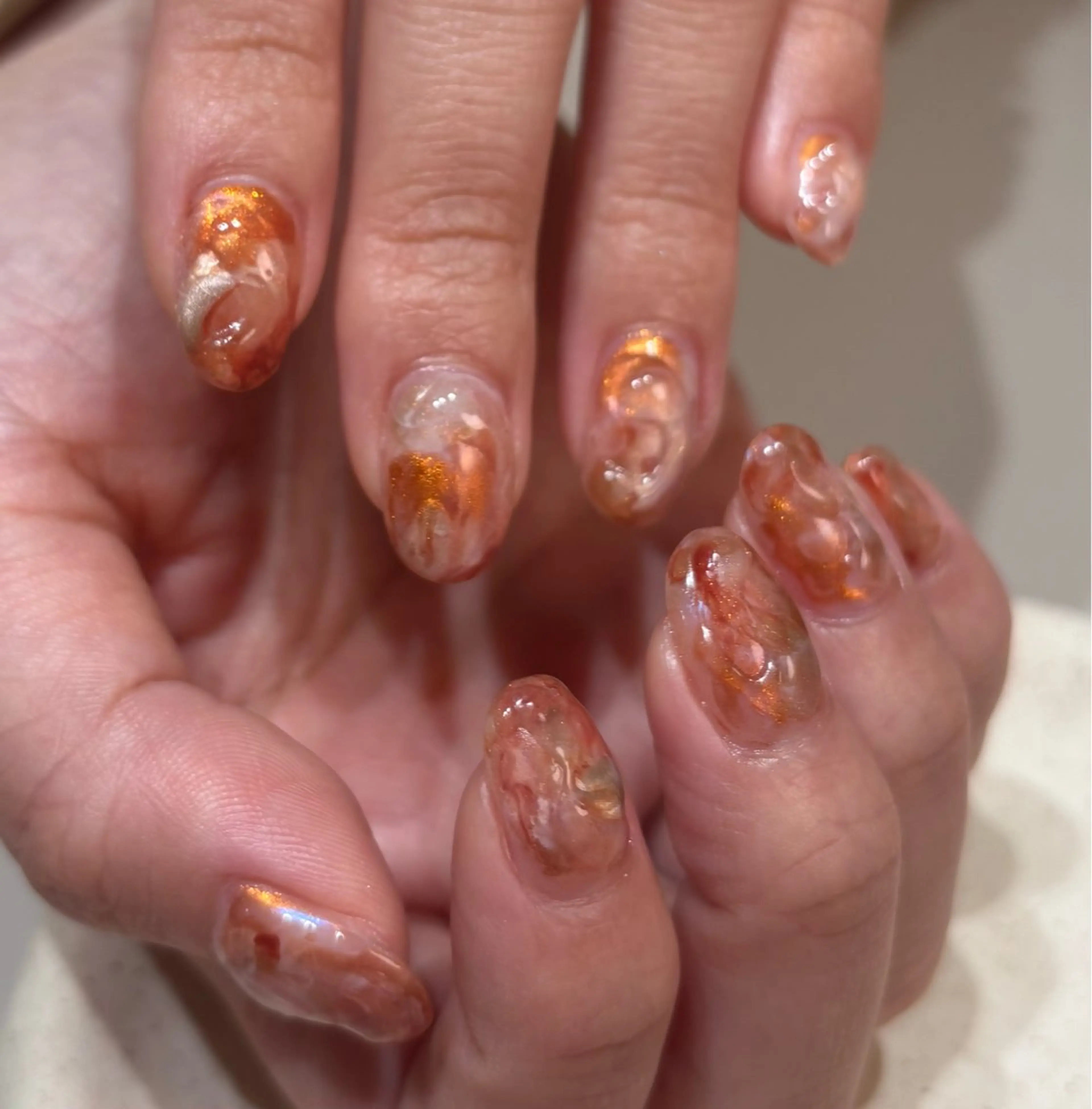 ネイル マグネットネイル ミラーネイル ニュアンスネイル ハンドネイル LaShade Nail Studio Omotesando ラシェード ネイルスタジオ 表参道所属・Mizuki Bのネイルデザイン