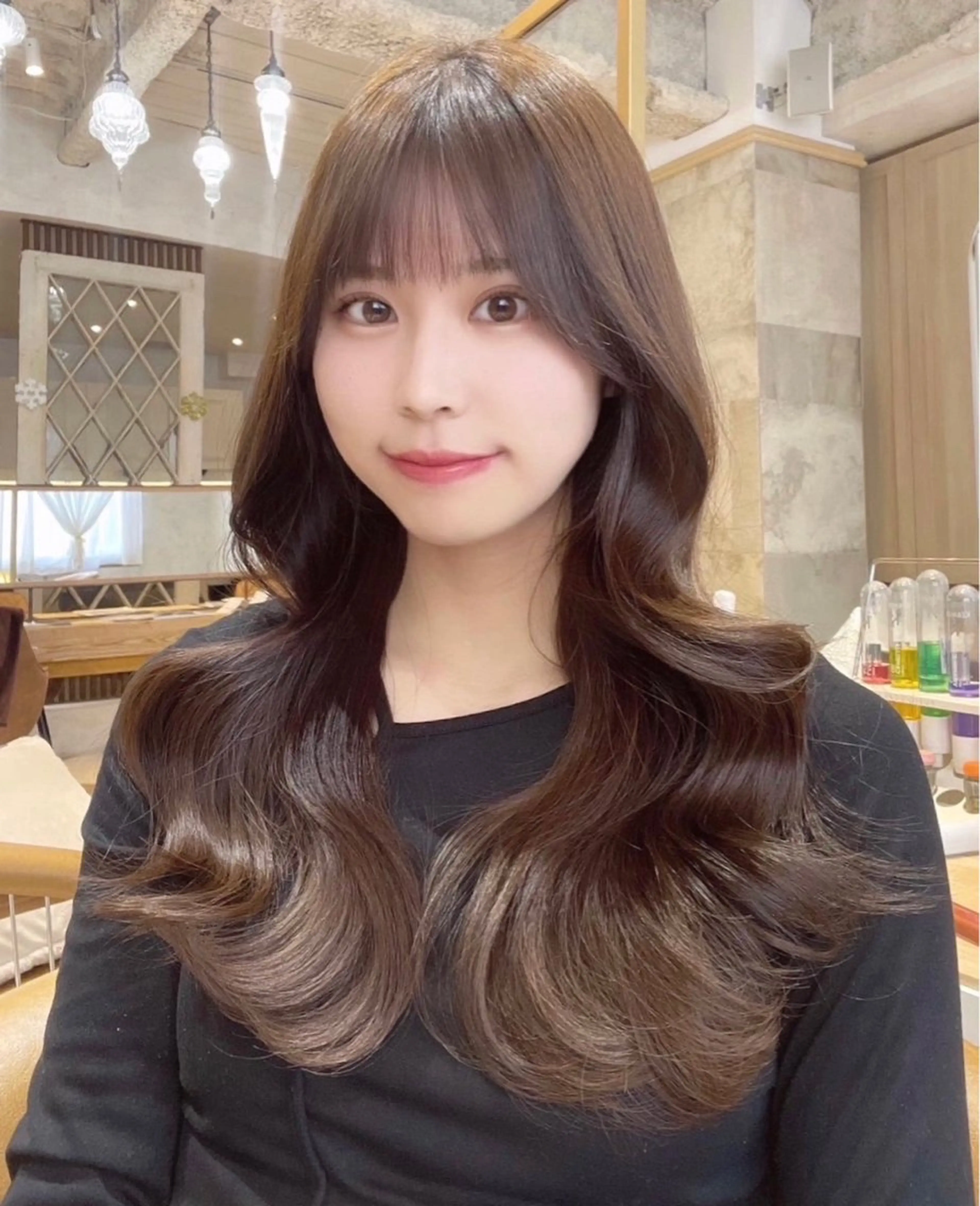 ロング カラー カット ヘアカラー トリートメント レイヤー ♡Miku♡のヘアスタイル