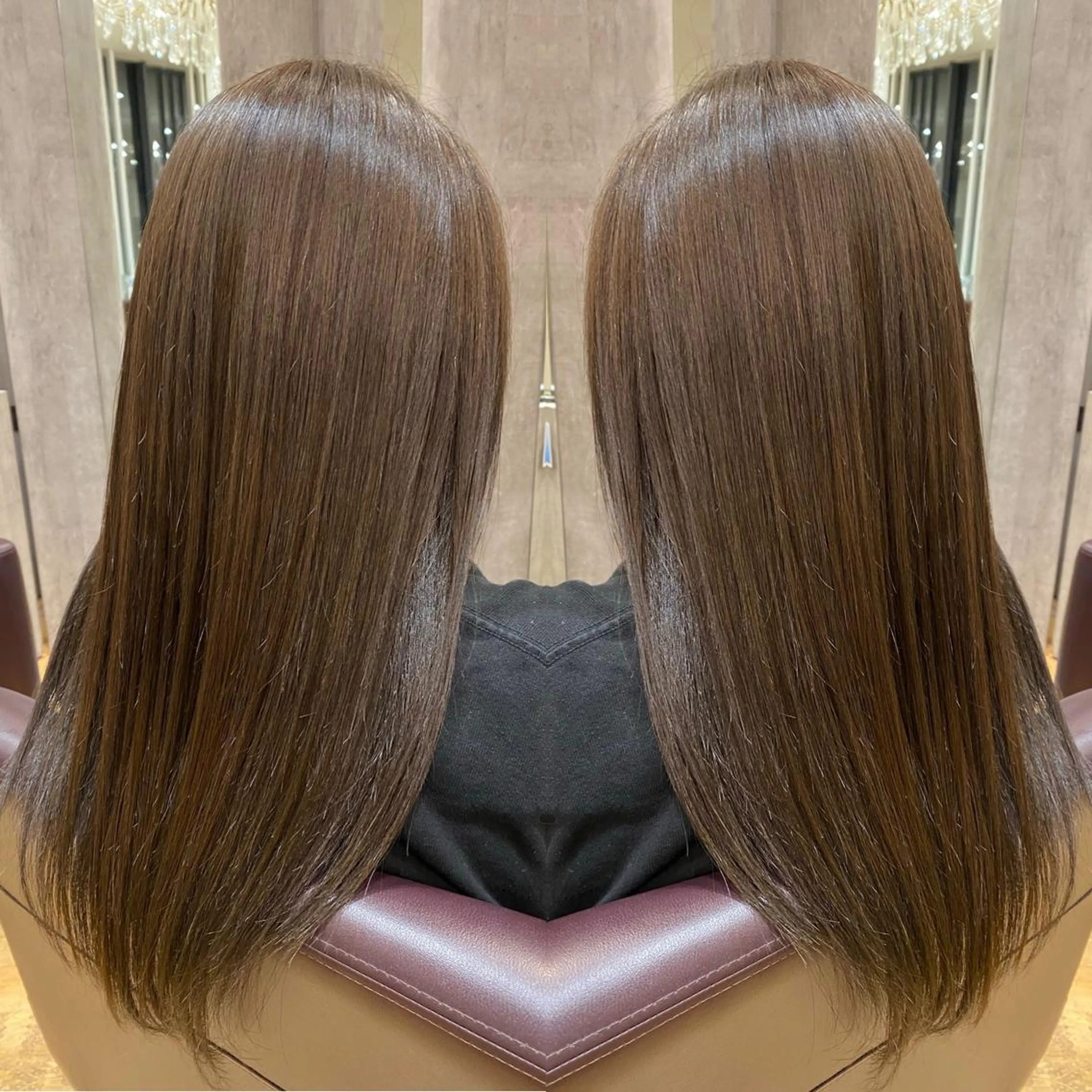 ロング カラー オリーブカラー ヘアカラー トリートメント 🫧髪質改善×艶髪 🫧根本泰成🫧のヘアスタイル