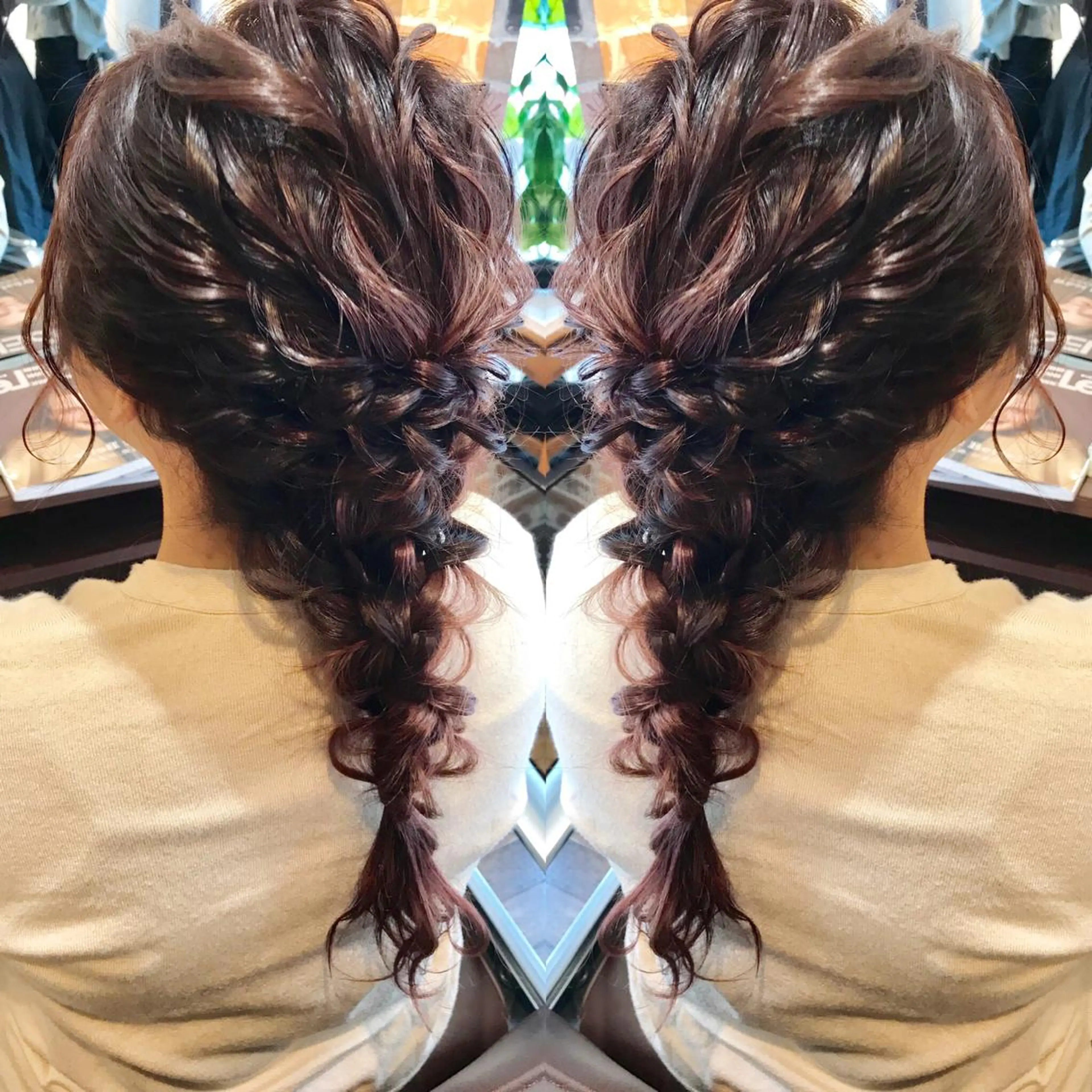 セミロング ヘアアレンジ chic.🍋 Kirariのヘアスタイル