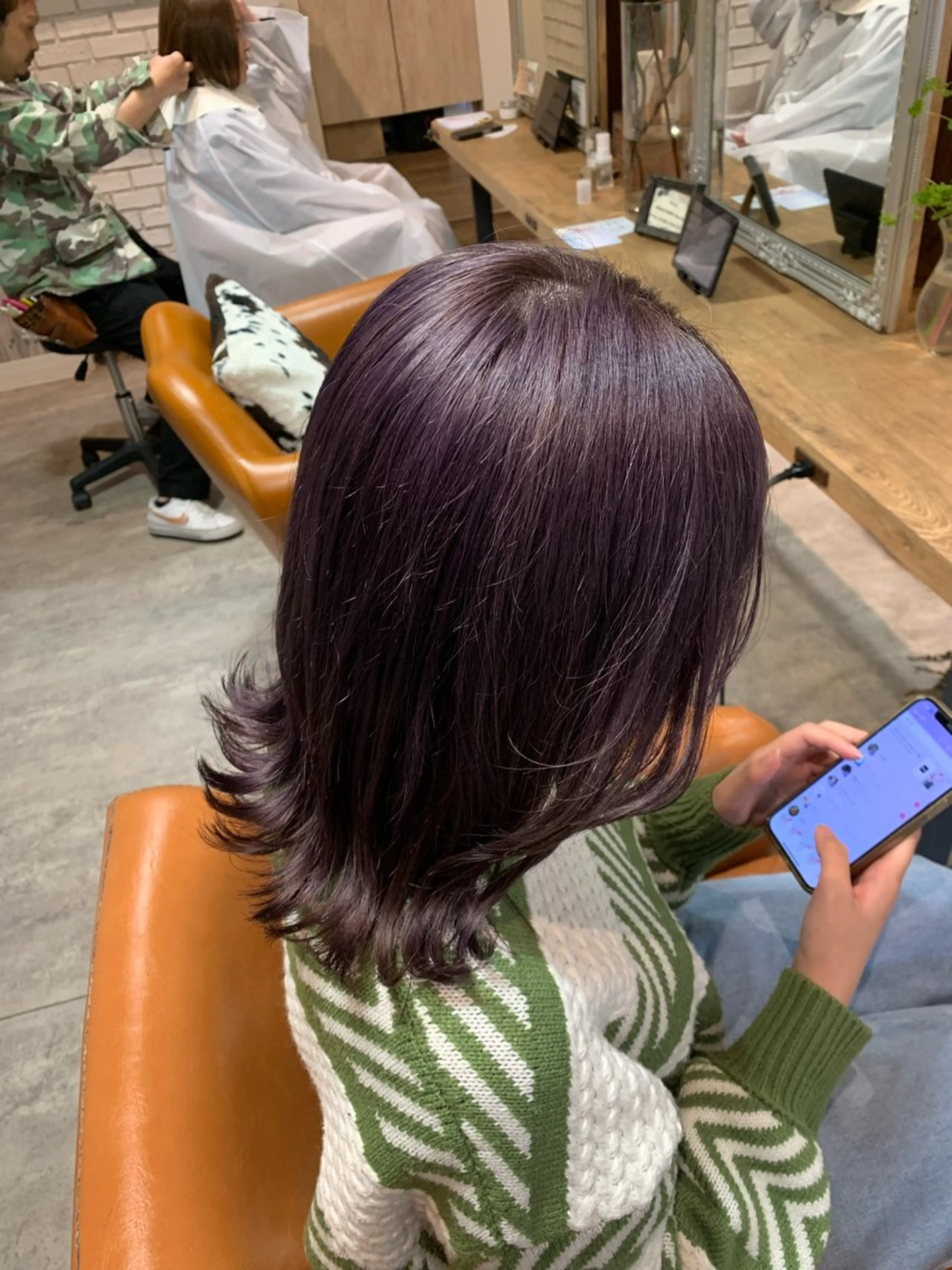 ミディアム カラー ダブルカラー hair design HARE所属・𝑯𝑨𝑹𝑬 🧦𝑨𝑶𝑰のヘアスタイル