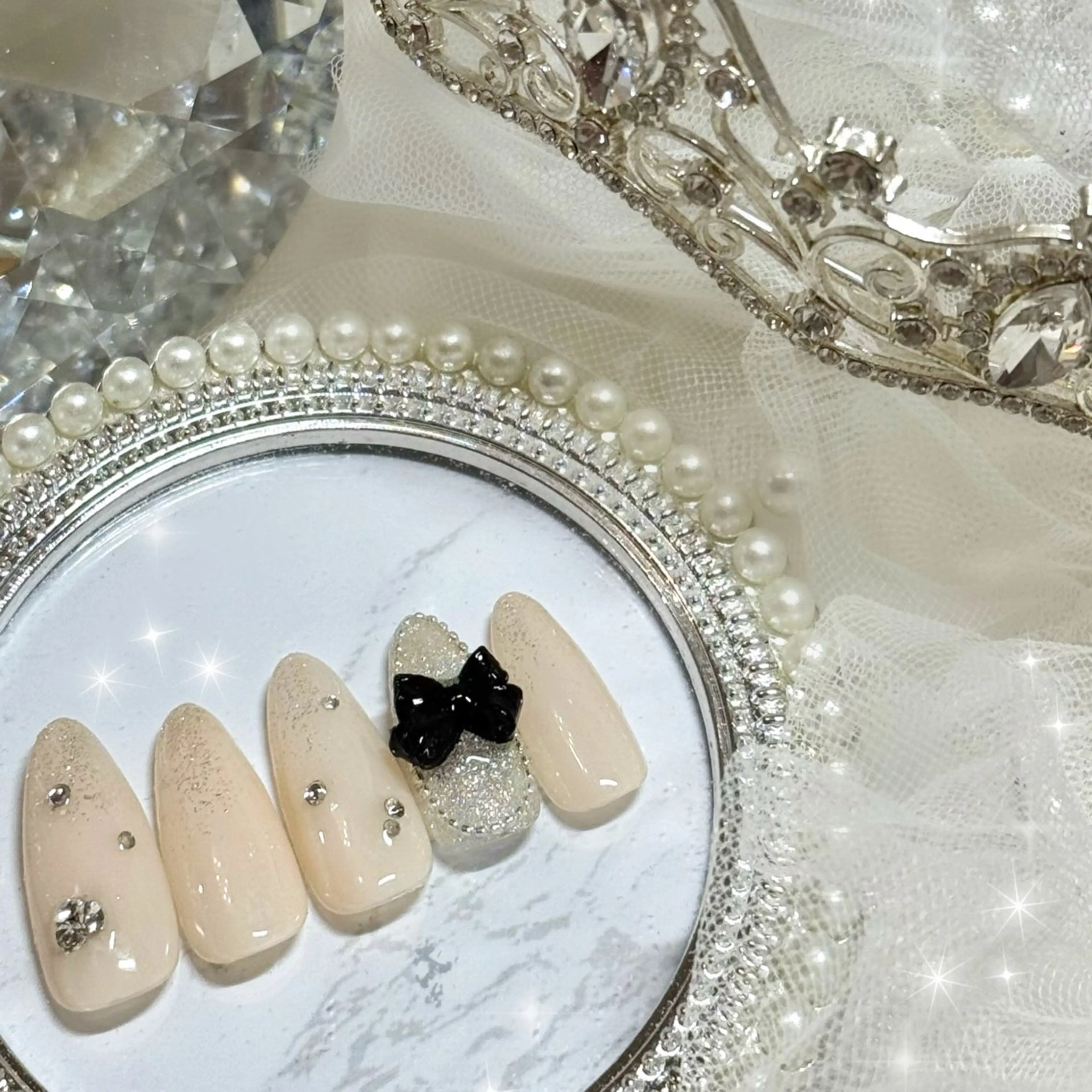 【Jrネイリスト】定額ネイル🖤¥8000の写真