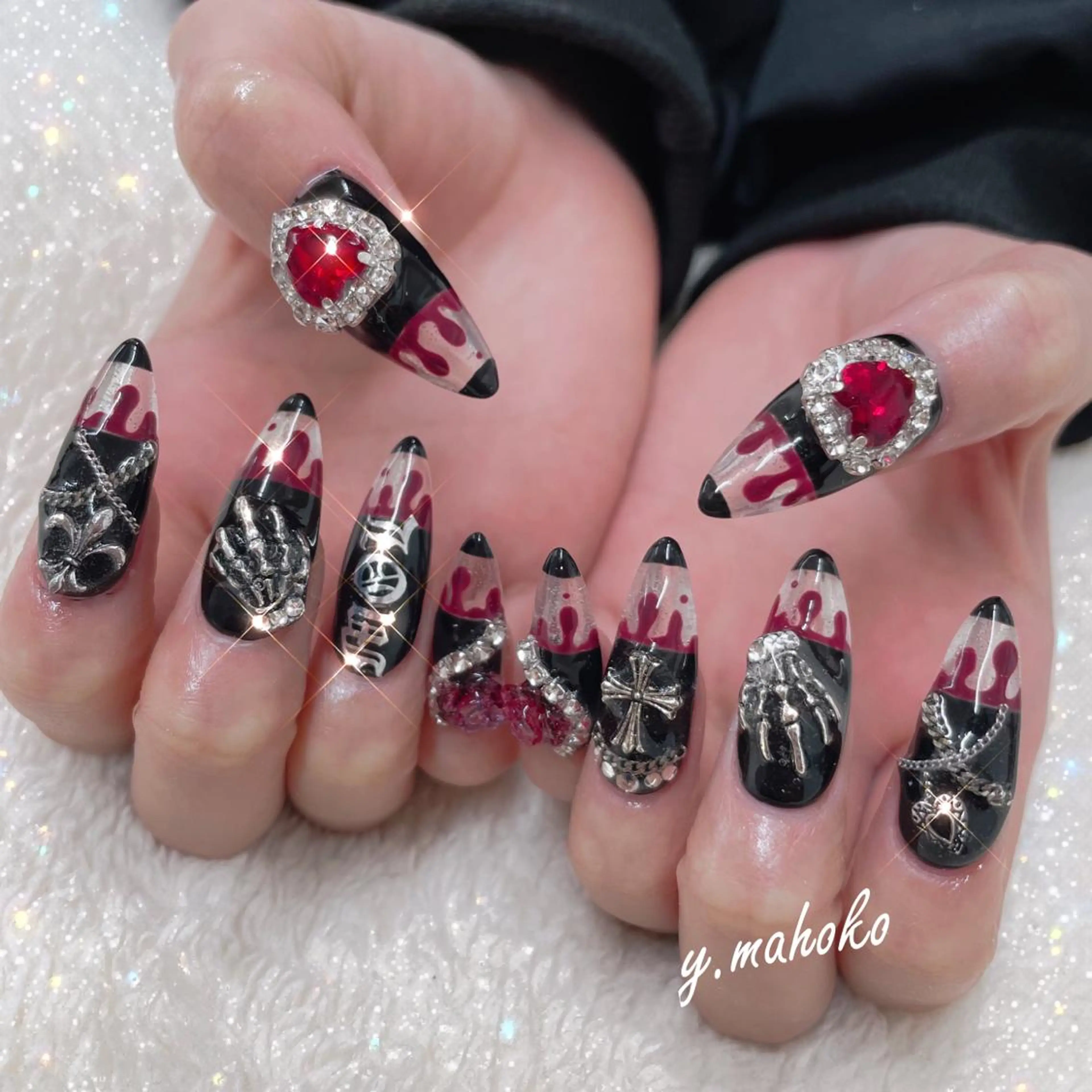 ネイル ハンドネイル She nail studio 原宿所属・パラジェル有/ スカルプ/mahoのネイルデザイン