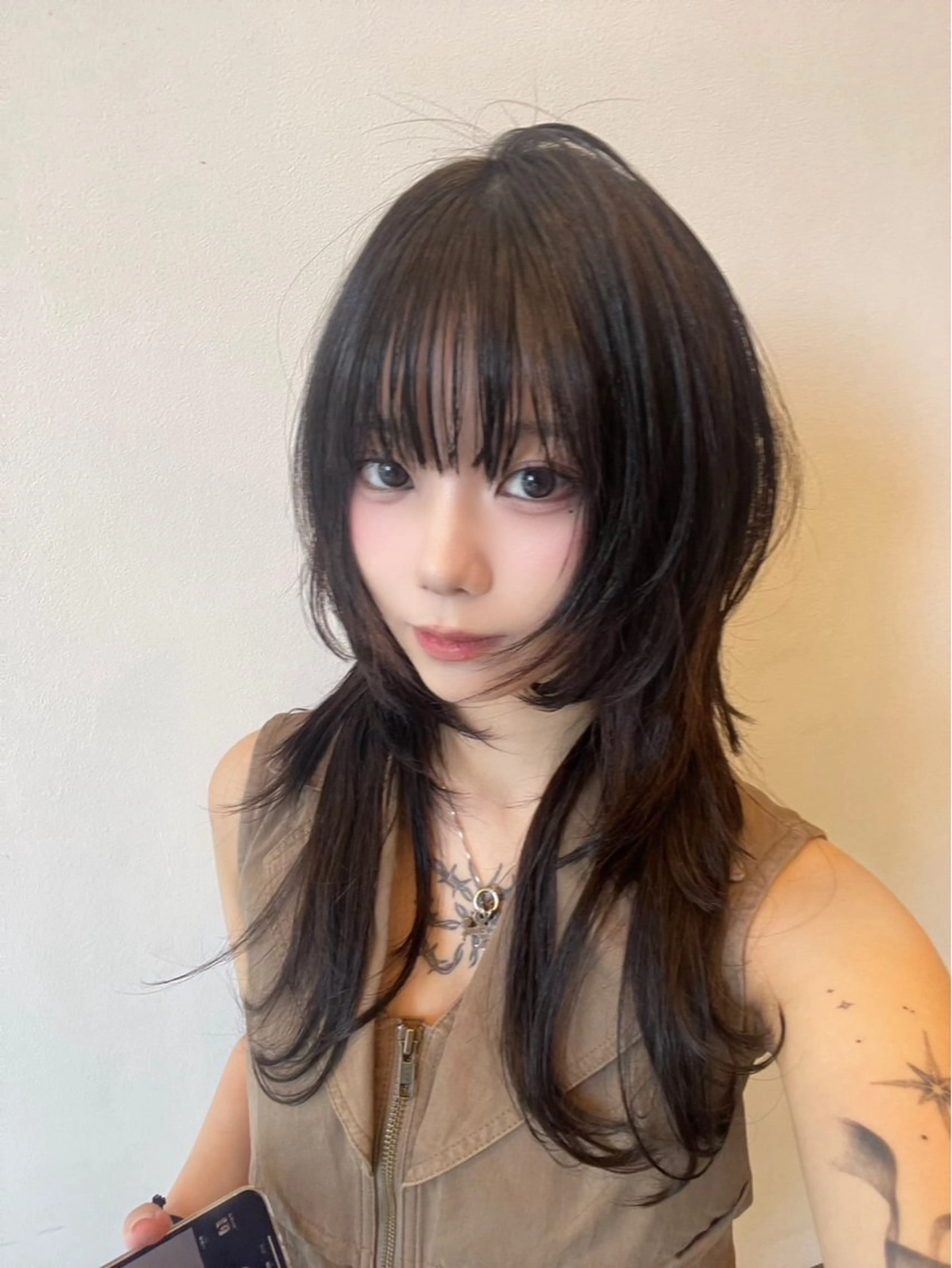 ロング カット 韓国レイヤー/透明感 /髪質改善/アジキのヘアスタイル