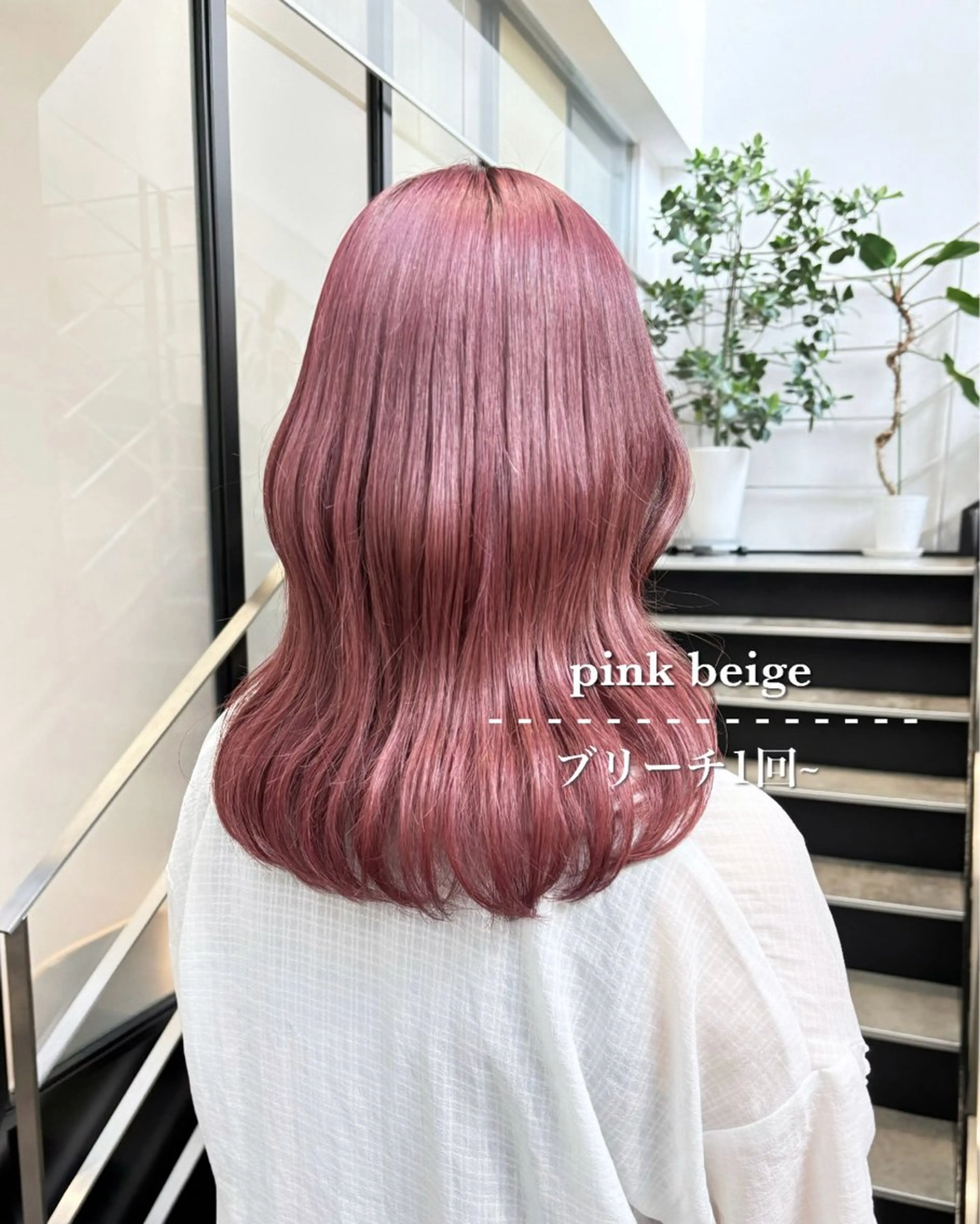 セミロング カラー 💗ガーリーヘア🎀 saki💗のヘアスタイル