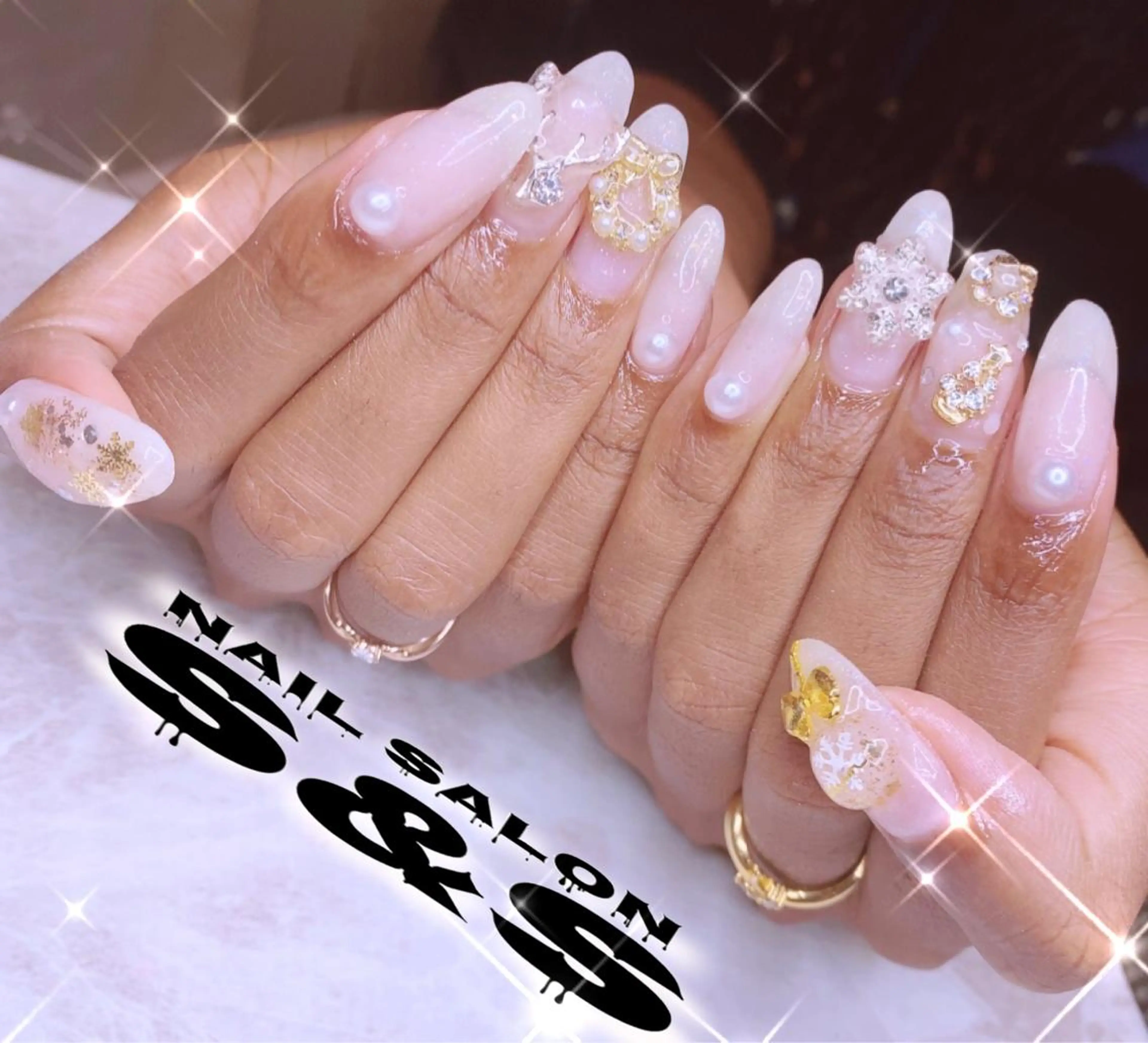 ネイル 長さ出し メンズネイル 持ち込み スカルプネイル 冬ネイル S&S 村田小百合のネイルデザイン