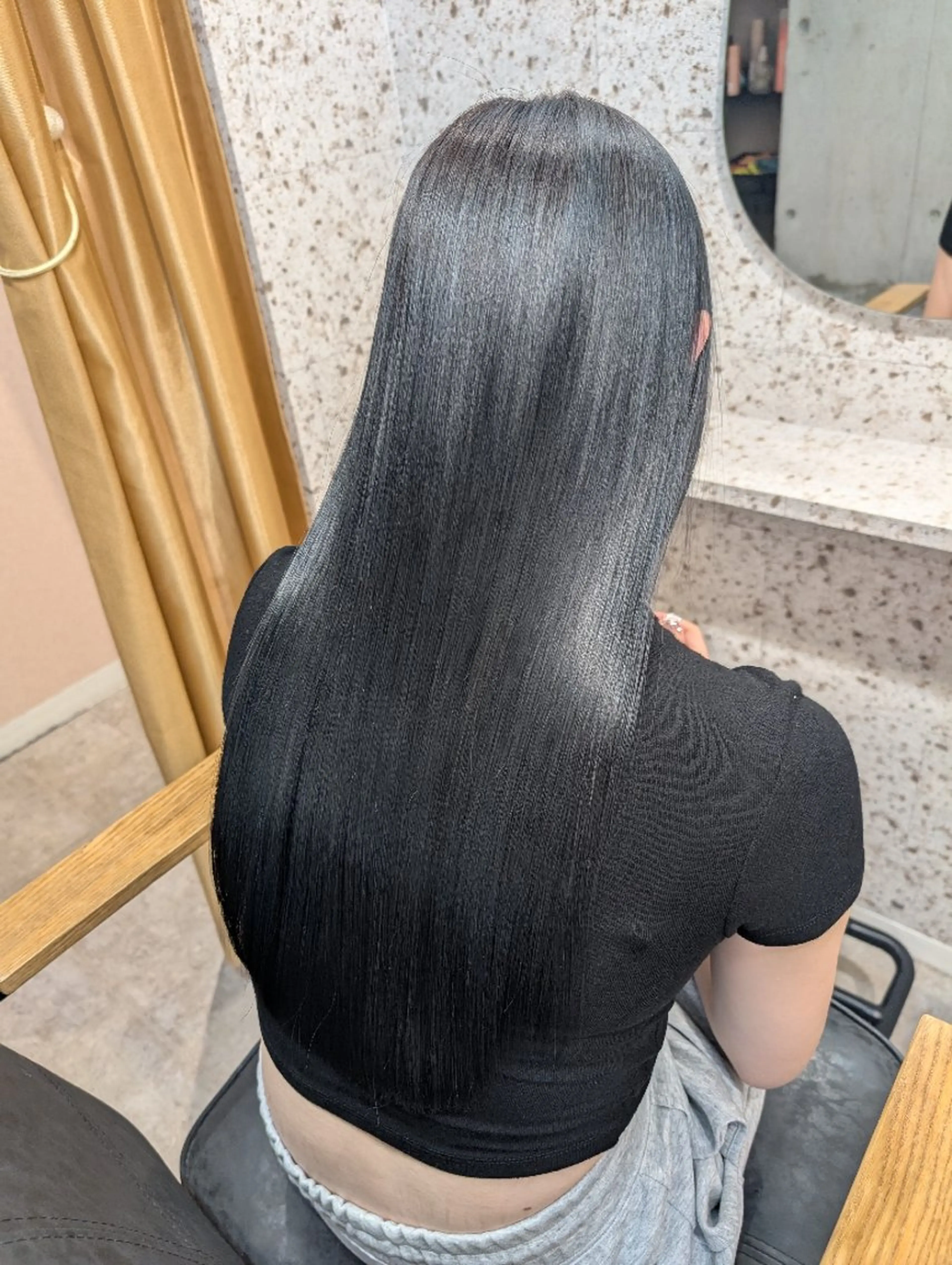 ロング 髪質改善 ヘアカラー トリートメント Mood hair salon所属・髪質改善.縮毛矯正 ×韓国ヘアyukiのヘアスタイル