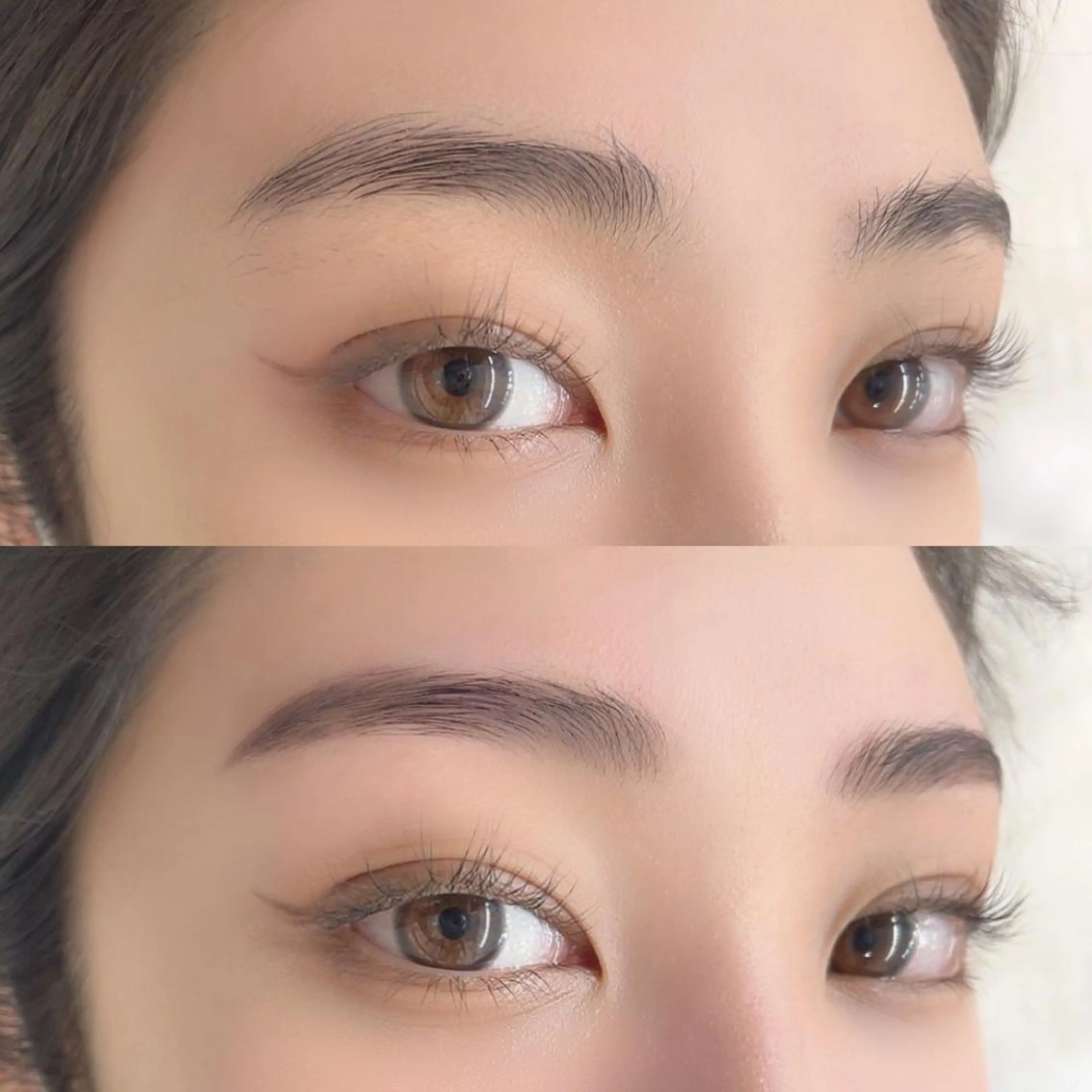 パーマ メンズ マツエク・マツパ アイブロウ BEIGE 金山 🌹RUKAのマツエク・マツパデザイン