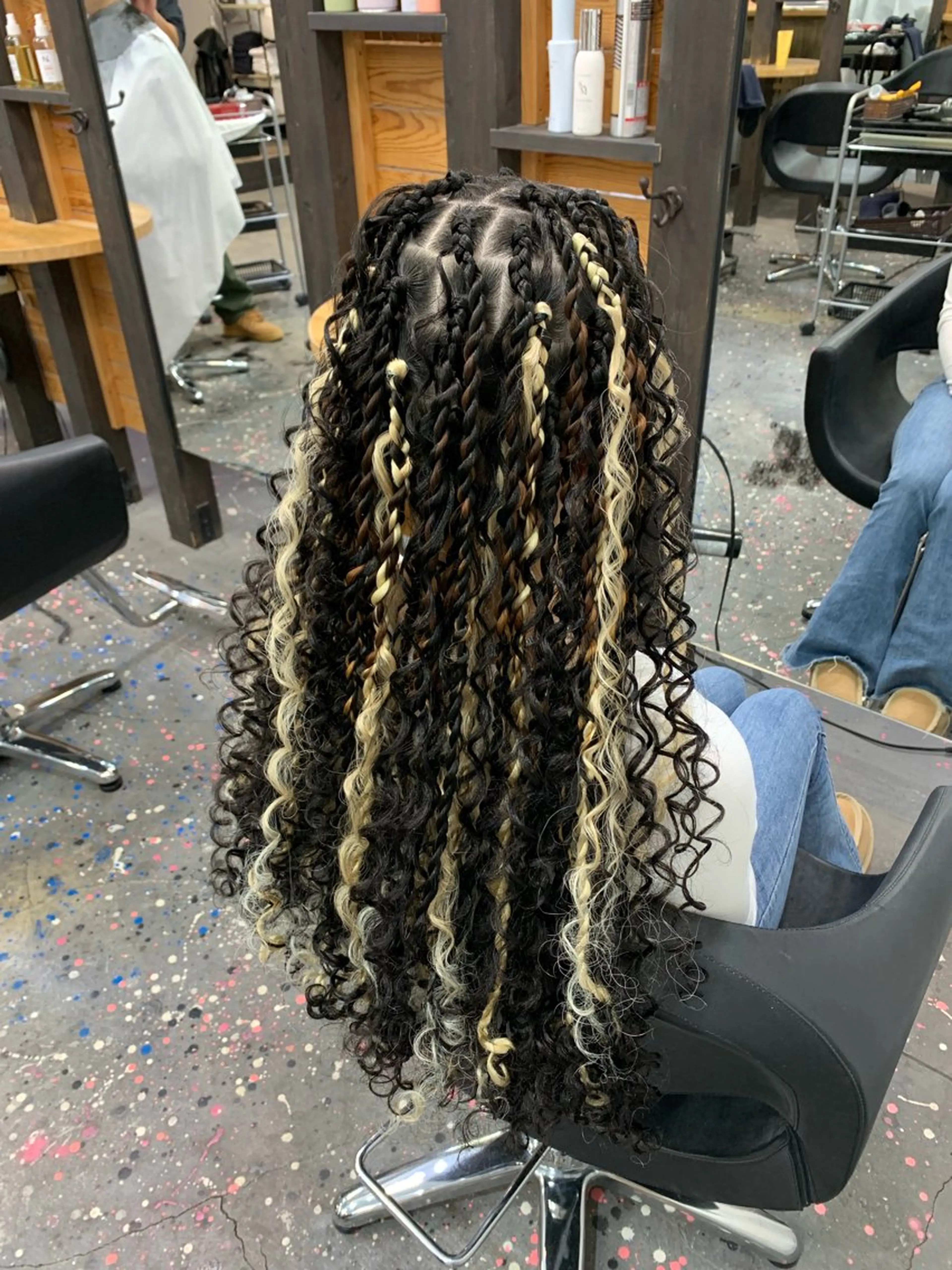 ロング ヘアアレンジ エクステ Lehua   (レフア)所属・MEI/ブレイズ/ コーンロウ/茅ヶ崎のヘアスタイル