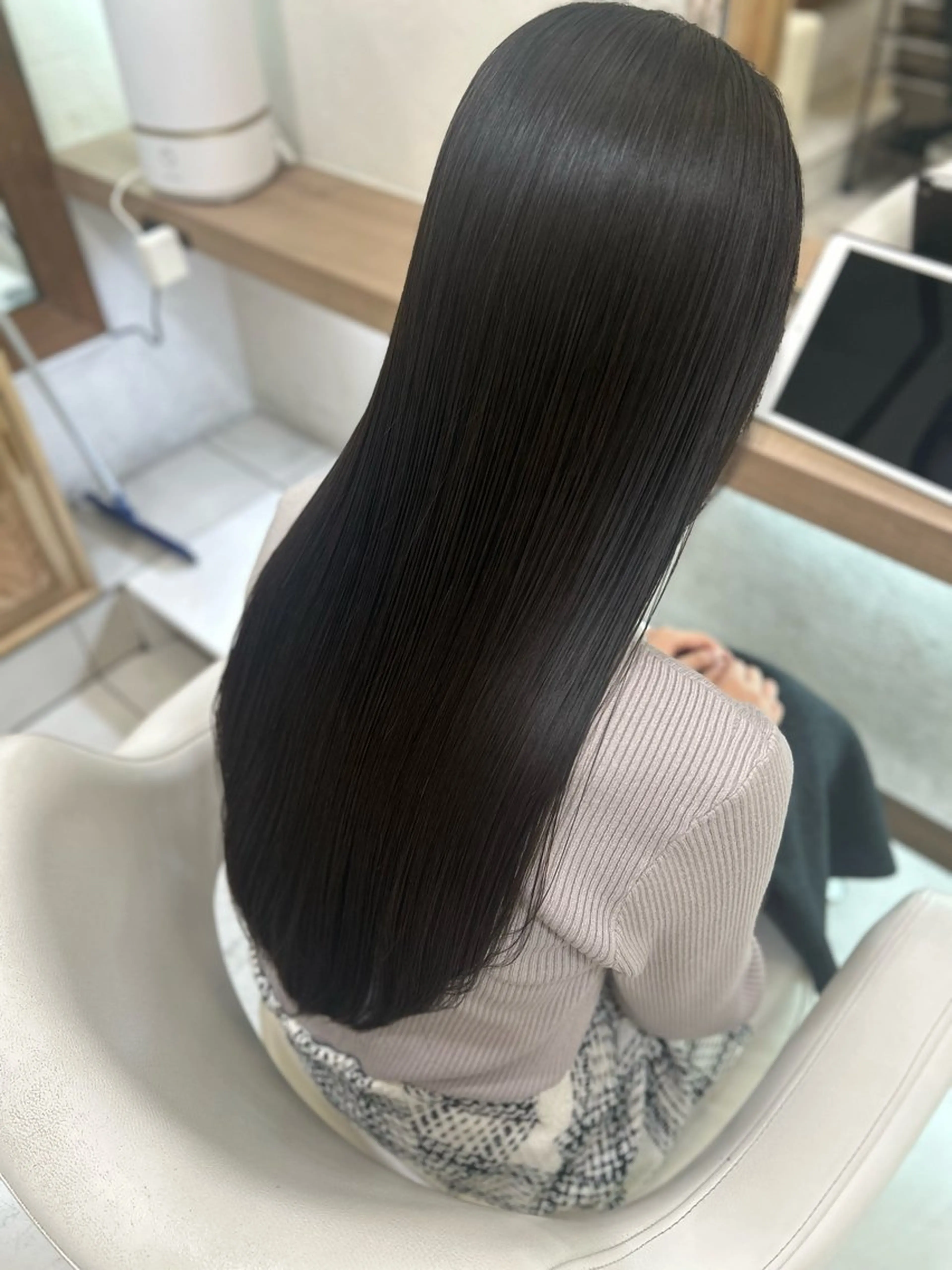 ロング パーマ カット 縮毛矯正 トリートメント 髪質改善/縮毛矯正 ササキナツミのヘアスタイル