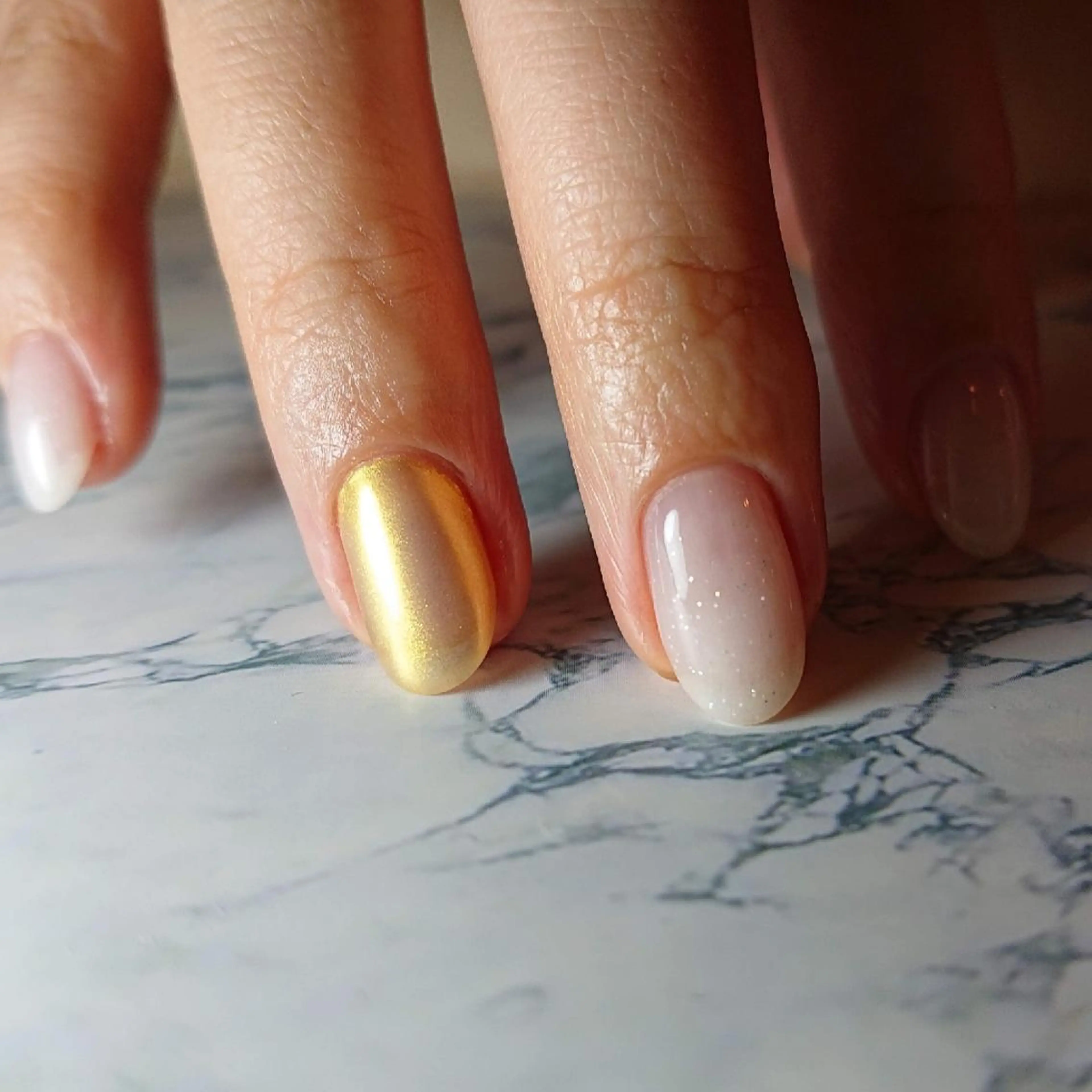 ネイル グラデーション ミラーネイル SJNAILS  GINZAのネイルデザイン