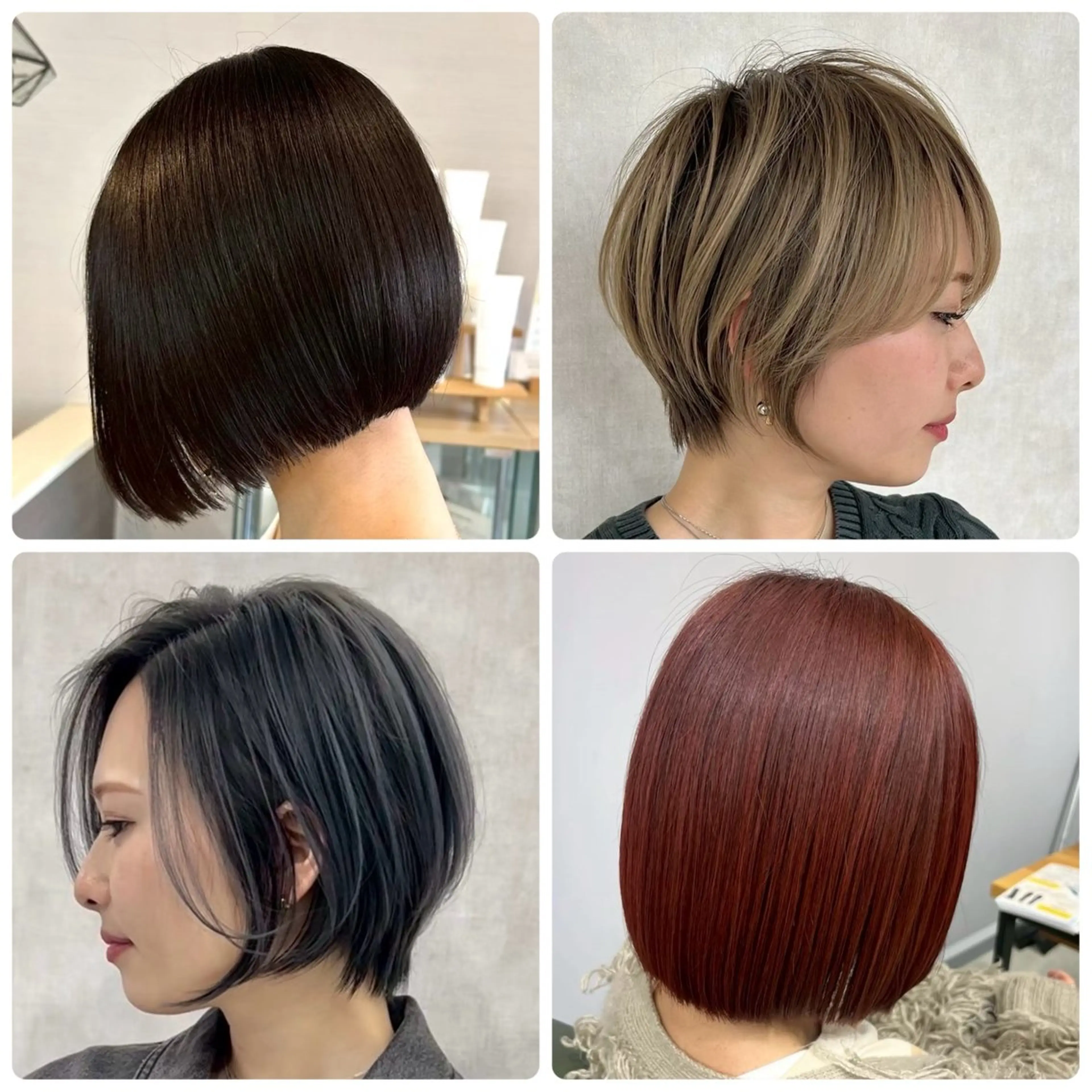 ショート ボブ ハイライト ショートヘア カット ヘアカラー トリートメント 🏝️🐉沖縄移住 美容師竜生🏝️のヘアスタイル