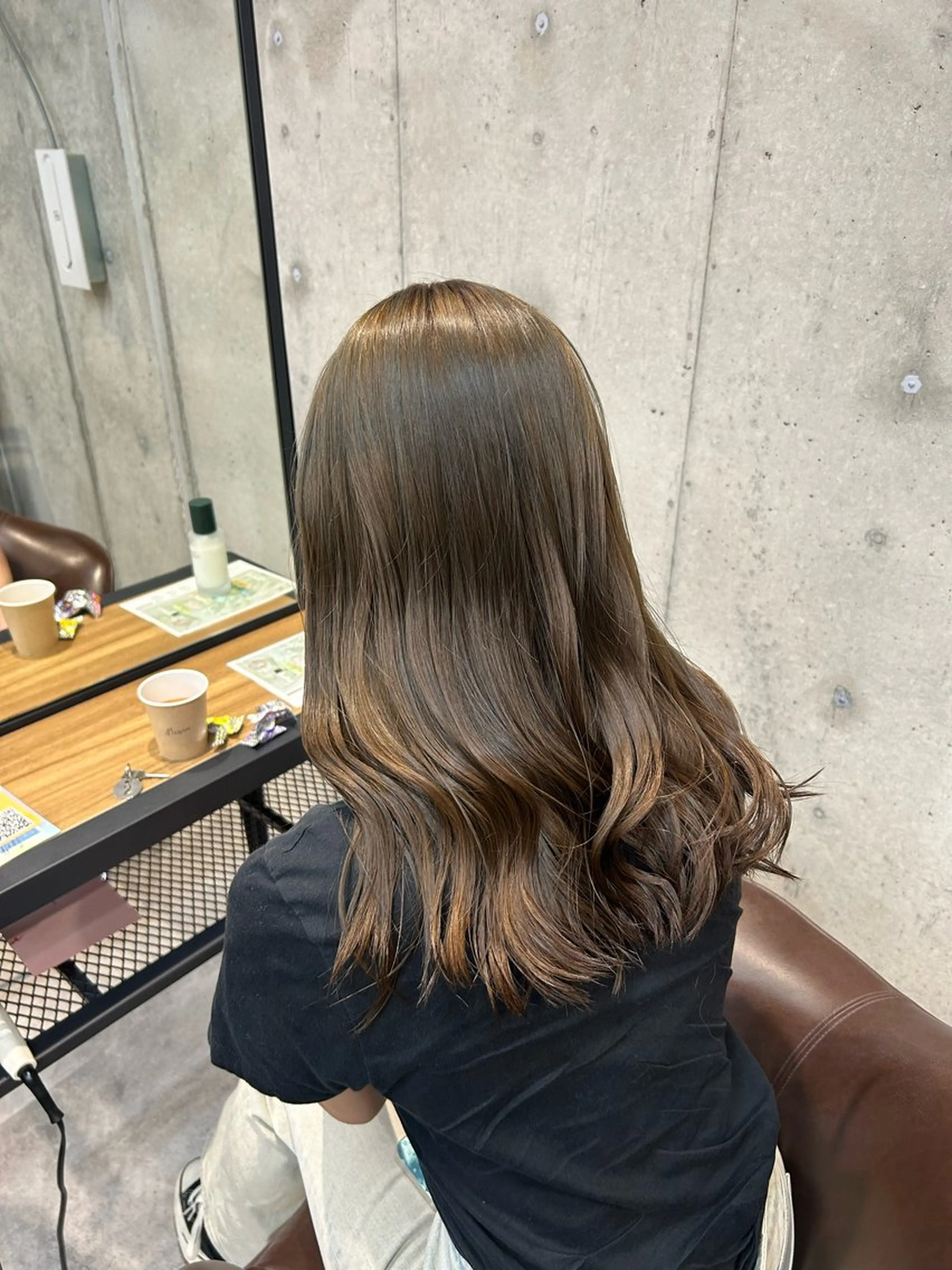 【新規限定🍄】🩰赤みゼロ！オリーブ・グレージュカラーブリーチなしダブルカラー＋ダメージ補修トリートメント🩰の写真