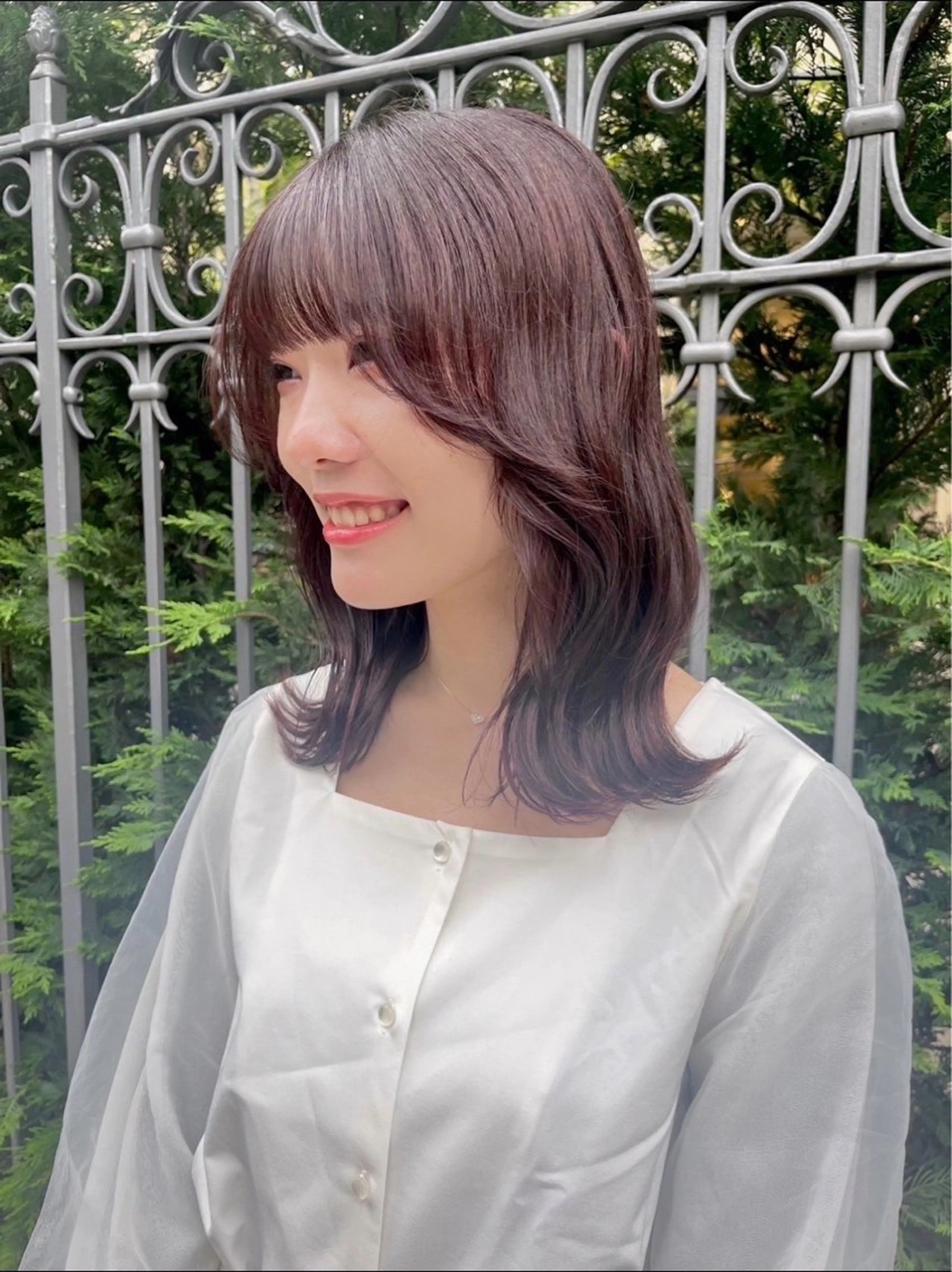 ミディアム Ami♡表参道 ピンク/ラベンダーのヘアスタイル