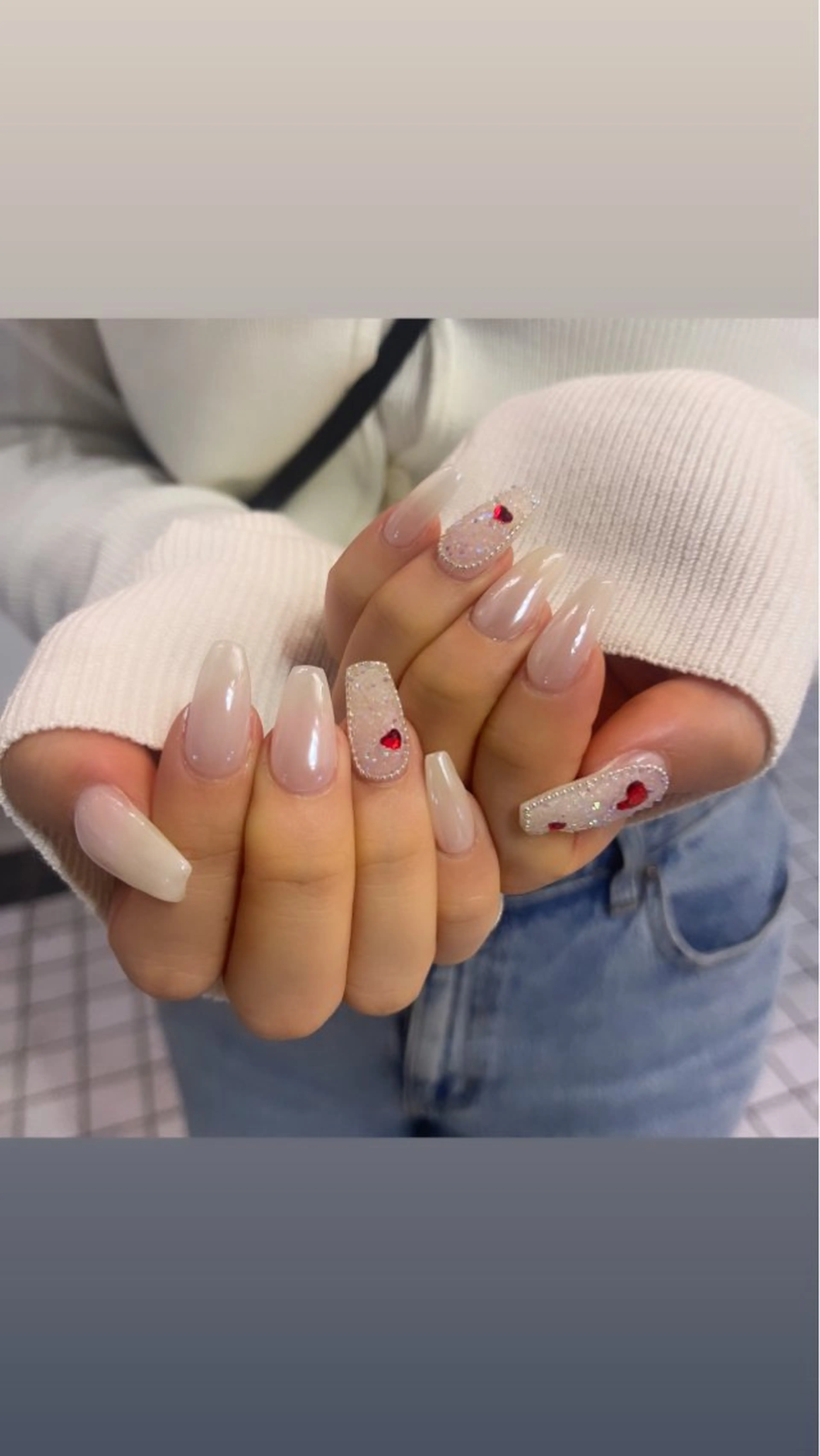 ネイル シンプルネイル 🧁fein. nana🩵のネイルデザイン