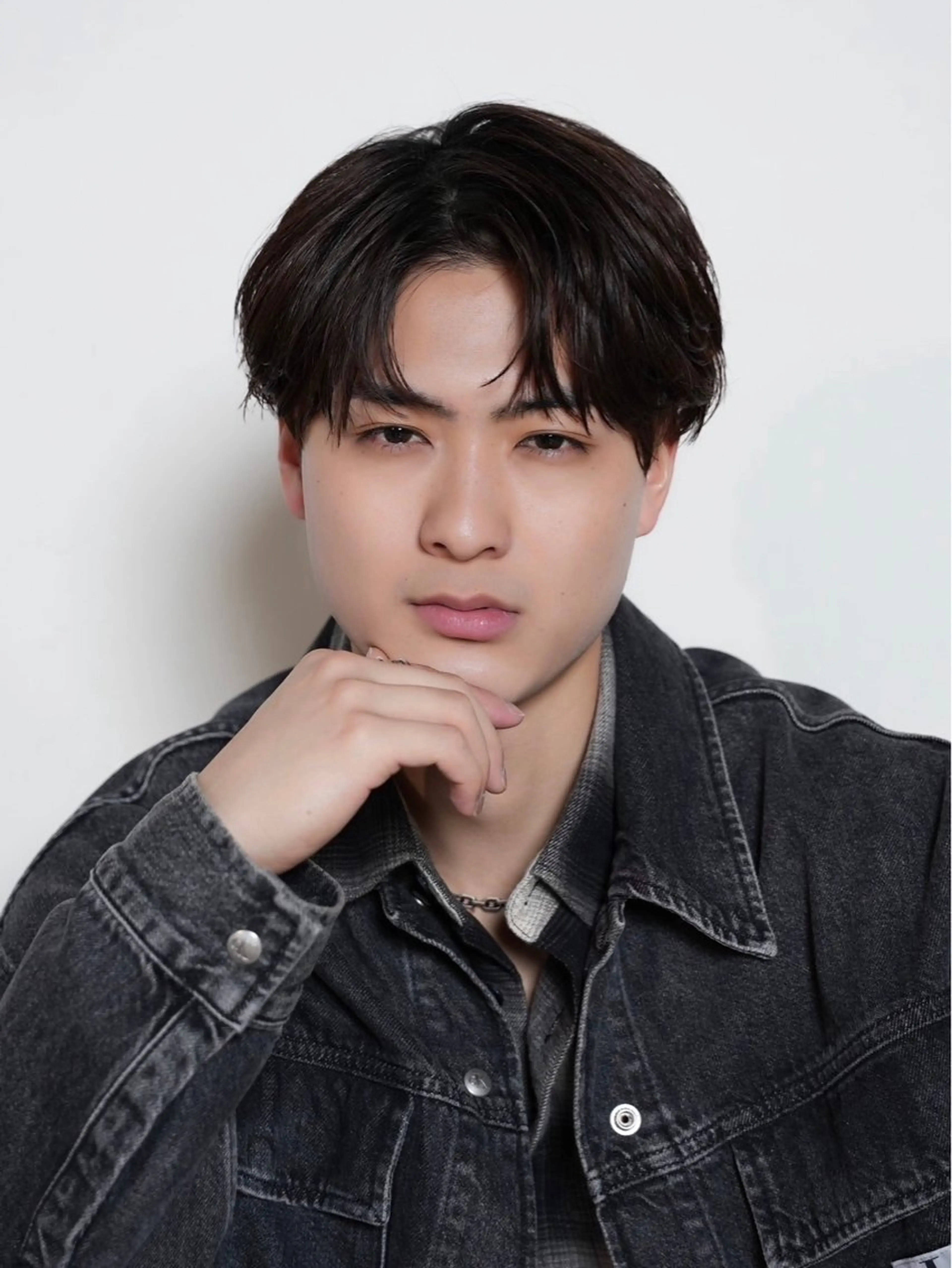 ミディアム パーマ メンズ カット トリートメント シースルーマッシュ/ メンズ/KYOHEIのヘアスタイル