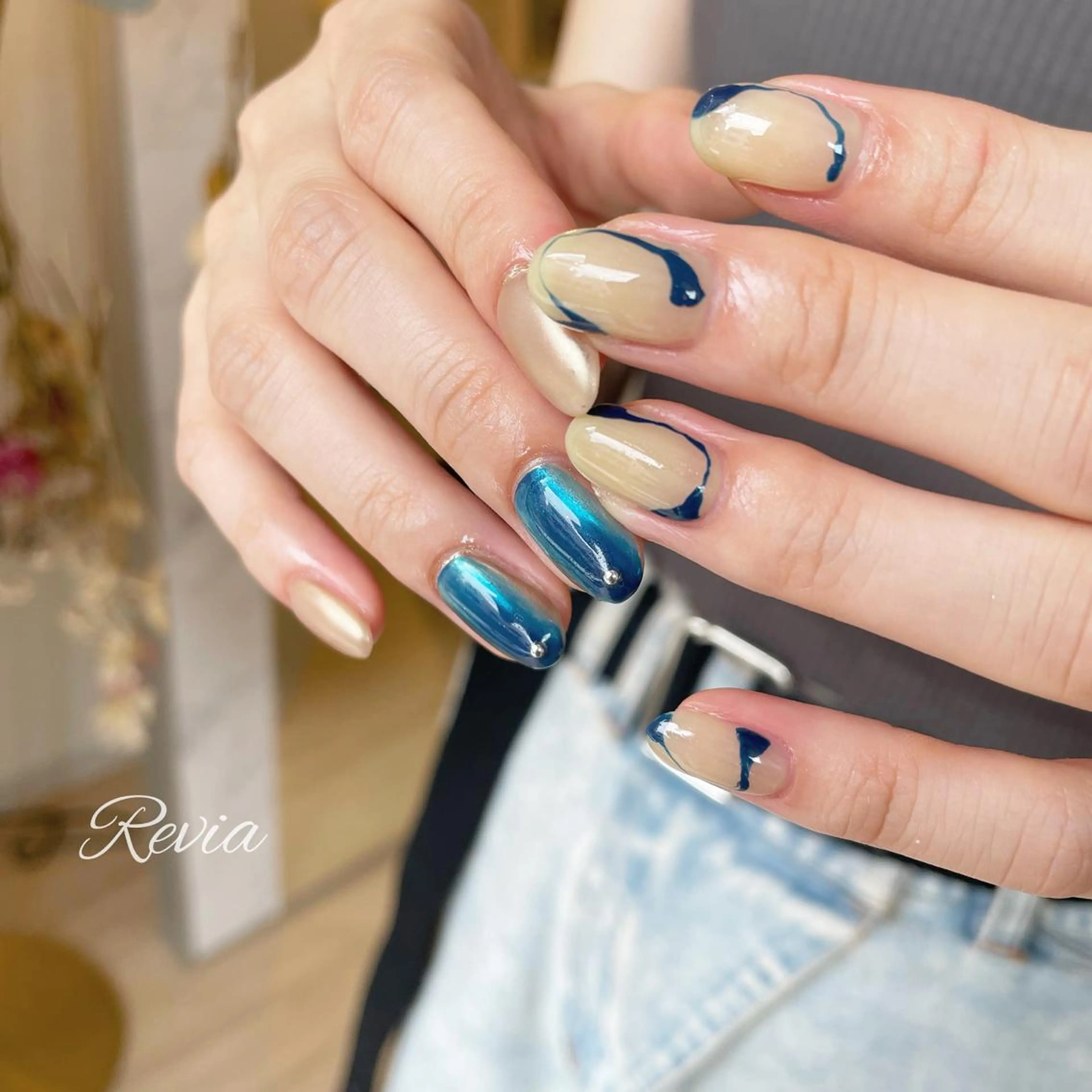 ネイル ハンドネイル revia所属・ERI Nailistのネイルデザイン