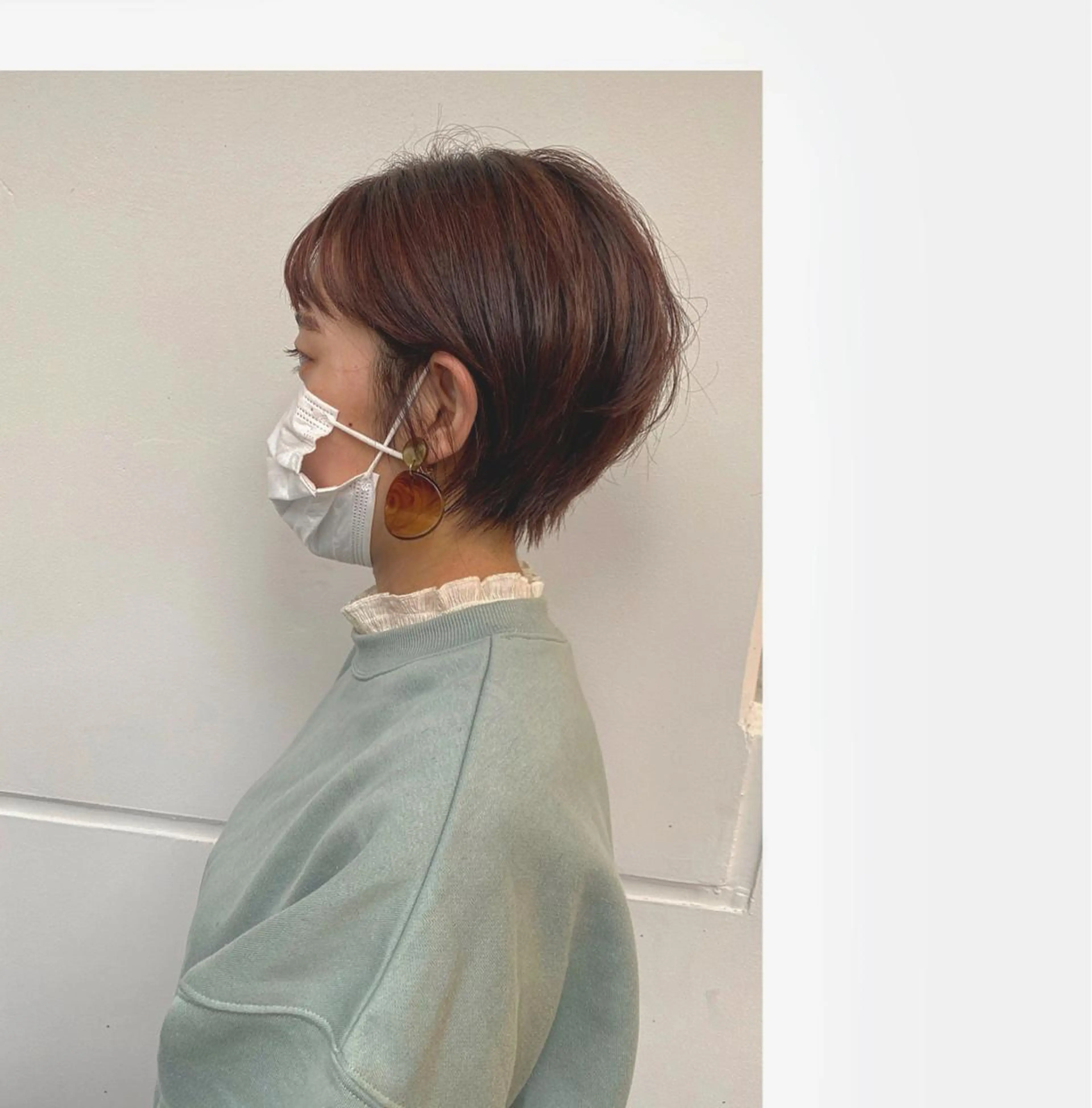 ショート カラー パーマ ヘアアレンジ 🐶 アヤカのヘアスタイル