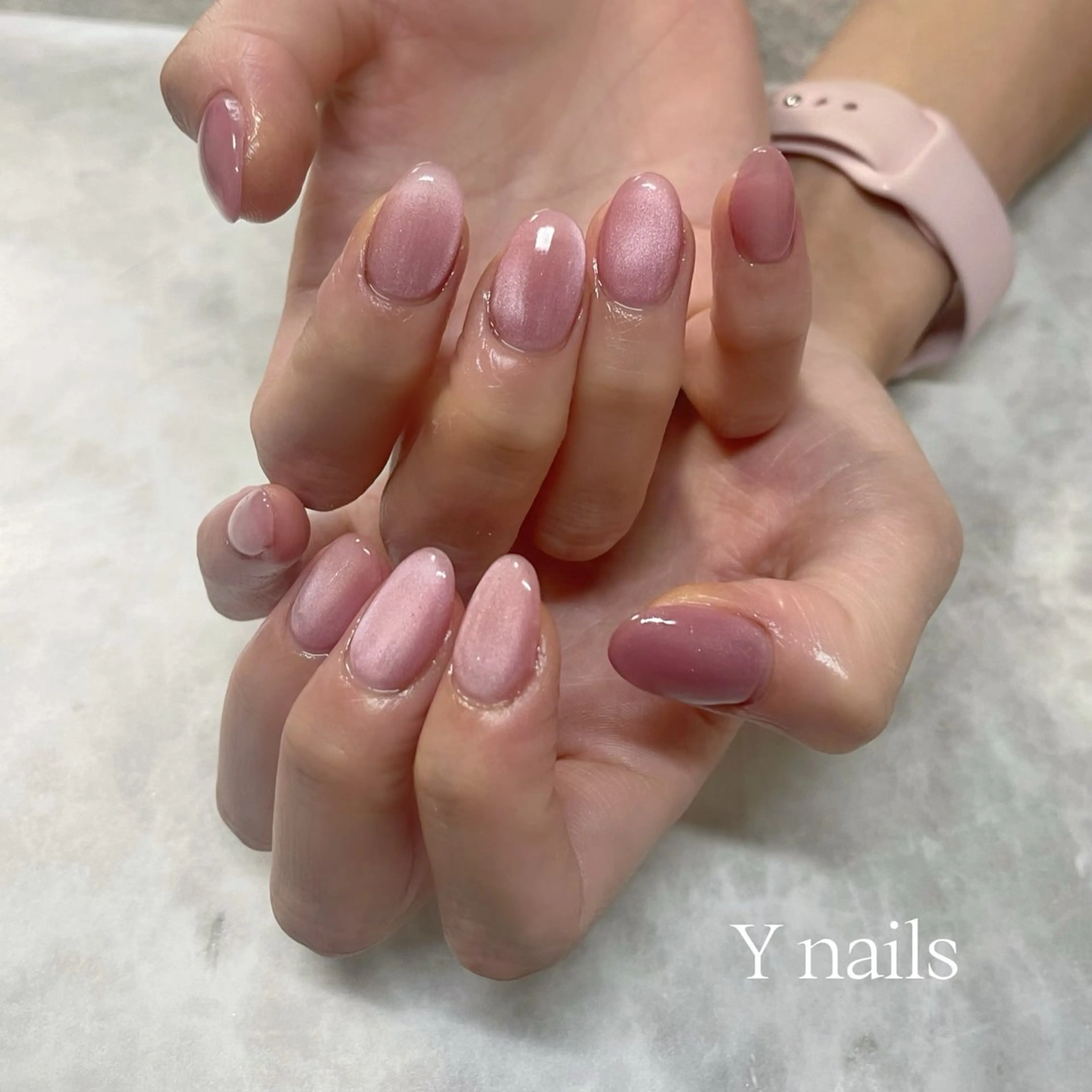 ネイル マグネットネイル シンプルネイル ハンドネイル 沖縄 Y nailsのネイルデザイン