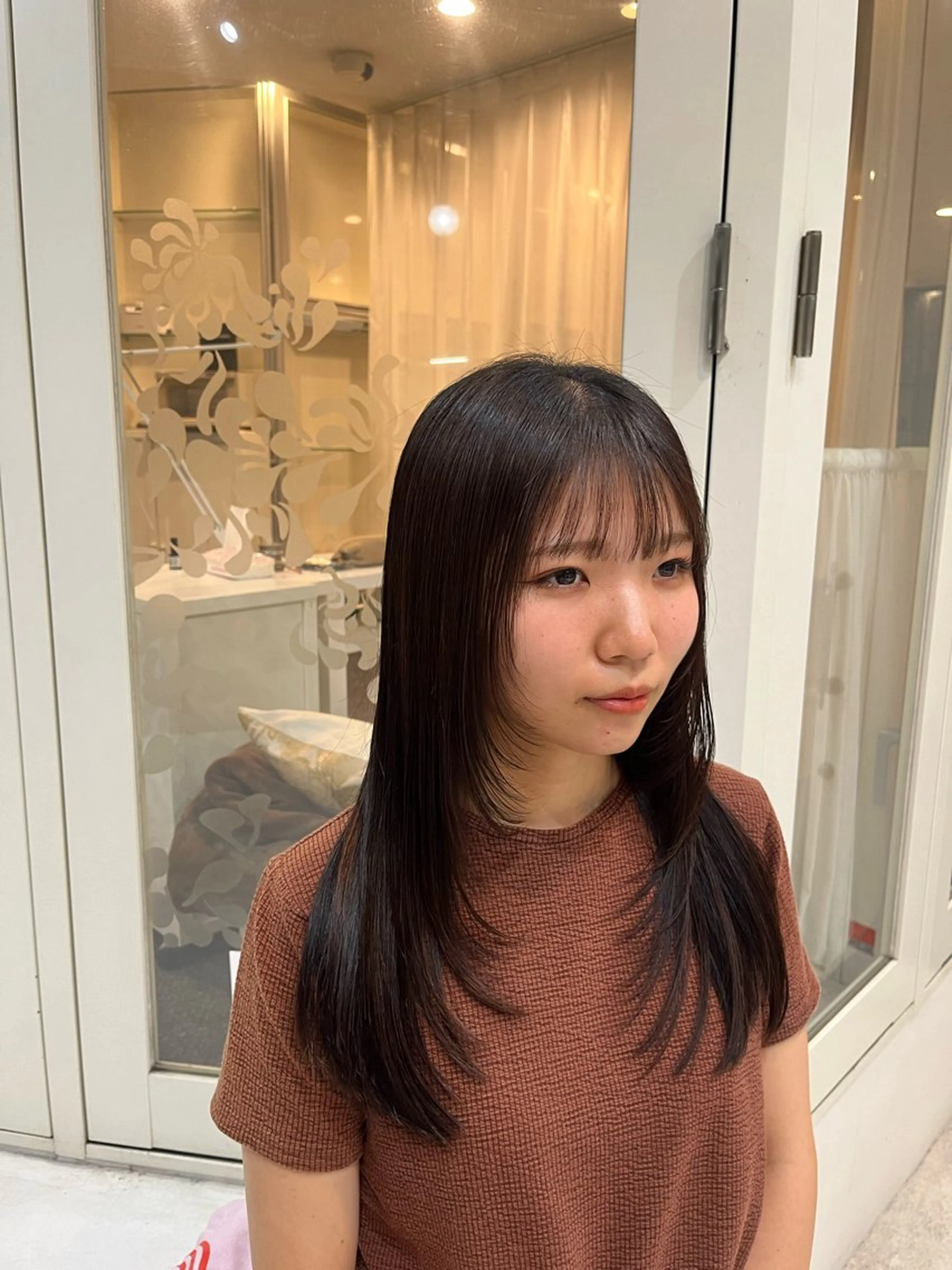 ロング 顔周りカット レイヤーカット レイヤーカット /ゆうのヘアスタイル