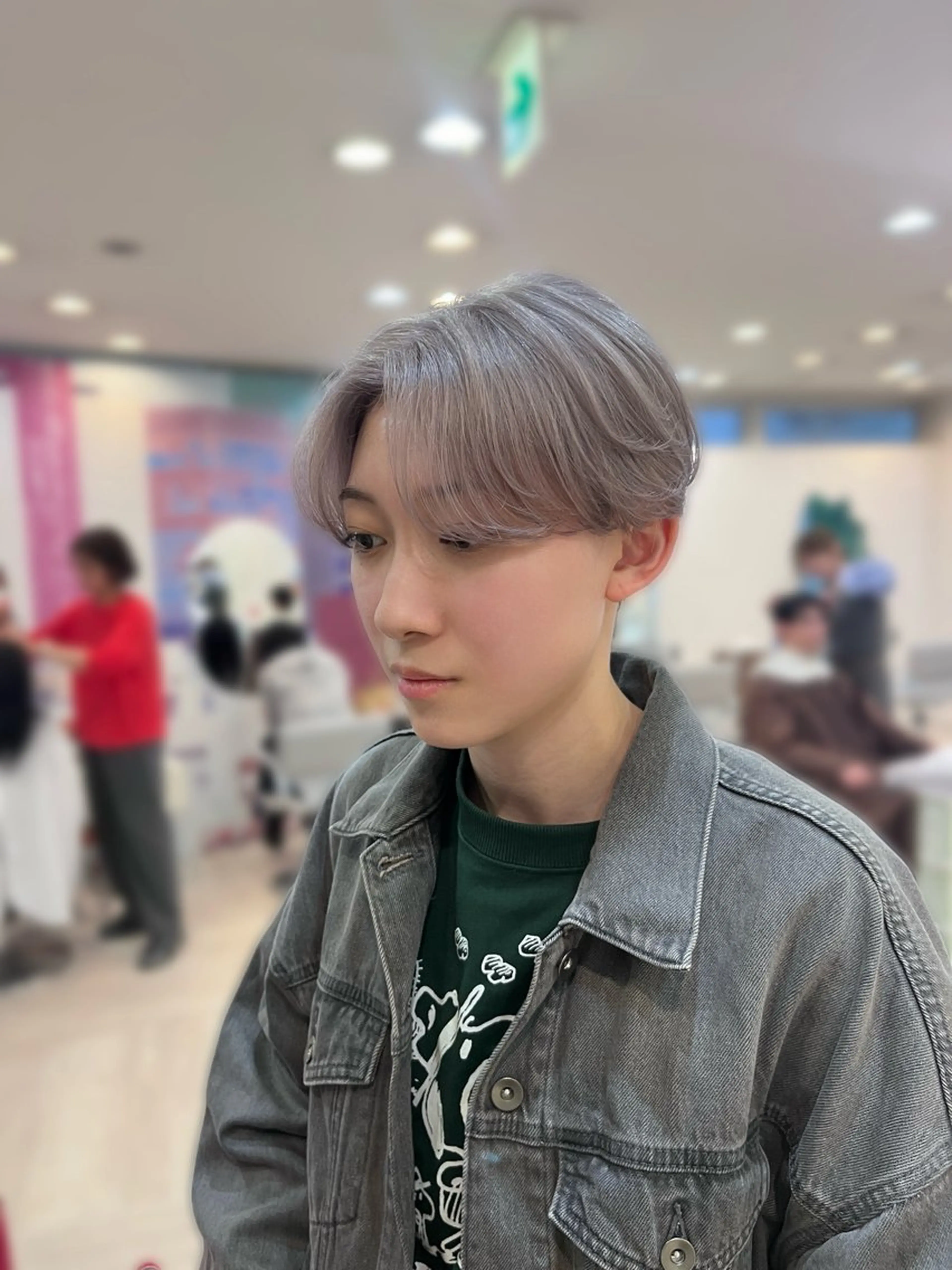 カラー メンズ メンズブリーチ ブリーチ シルバー ホワイトシルバー カット ヘアカラー トリートメント 💠つたふうか/ 韓国/メンズヘア💠のヘアスタイル