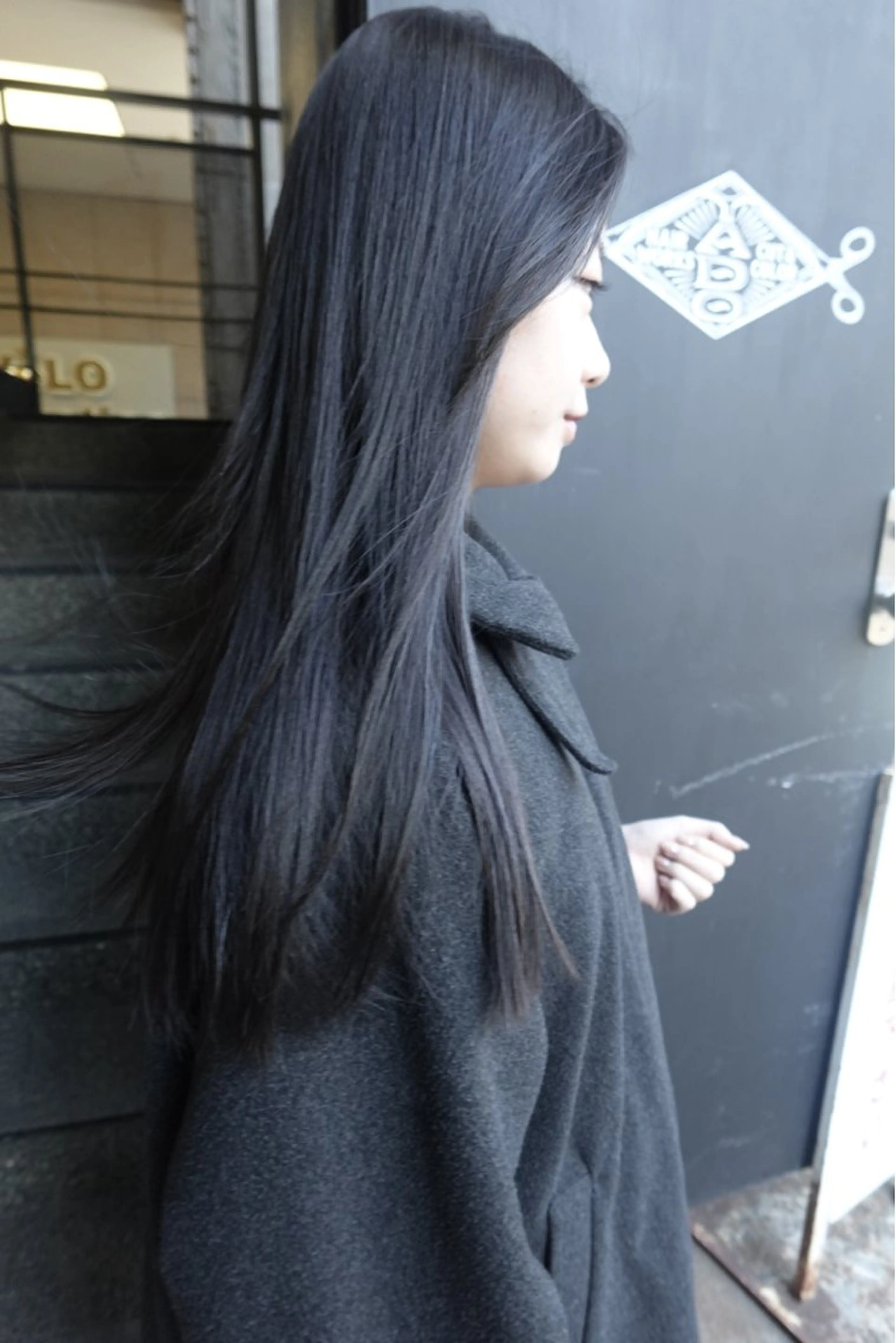 ロング カット ヘアカラー トリートメント 🍁ロングパーマ.ニ ュアンス🍁陸来のヘアスタイル