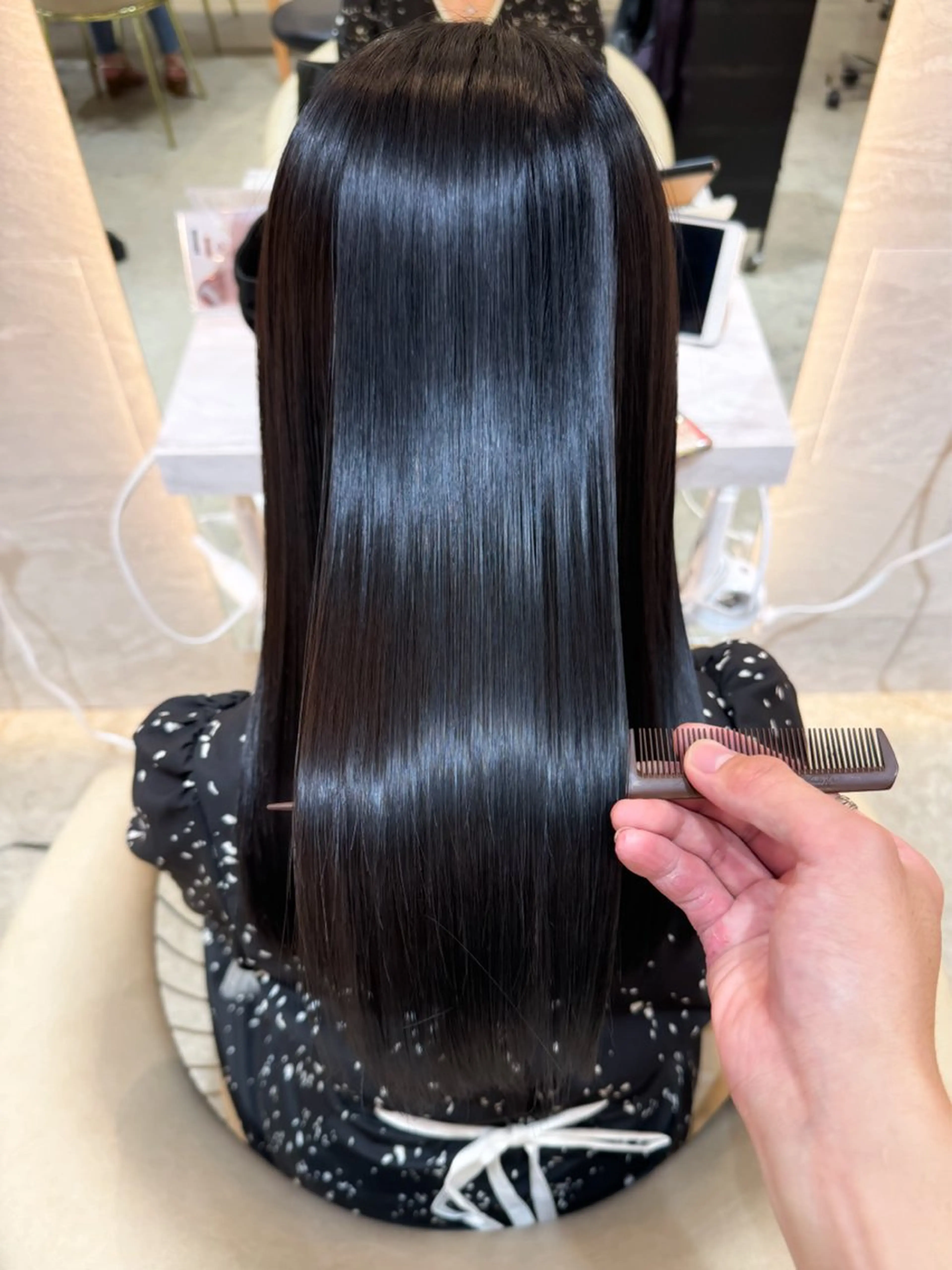 ロング カット ヘアカラー 縮毛矯正 トリートメント 🌹ボブ/髪質改善 韓国ヘア🌹澤口龍成のヘアスタイル