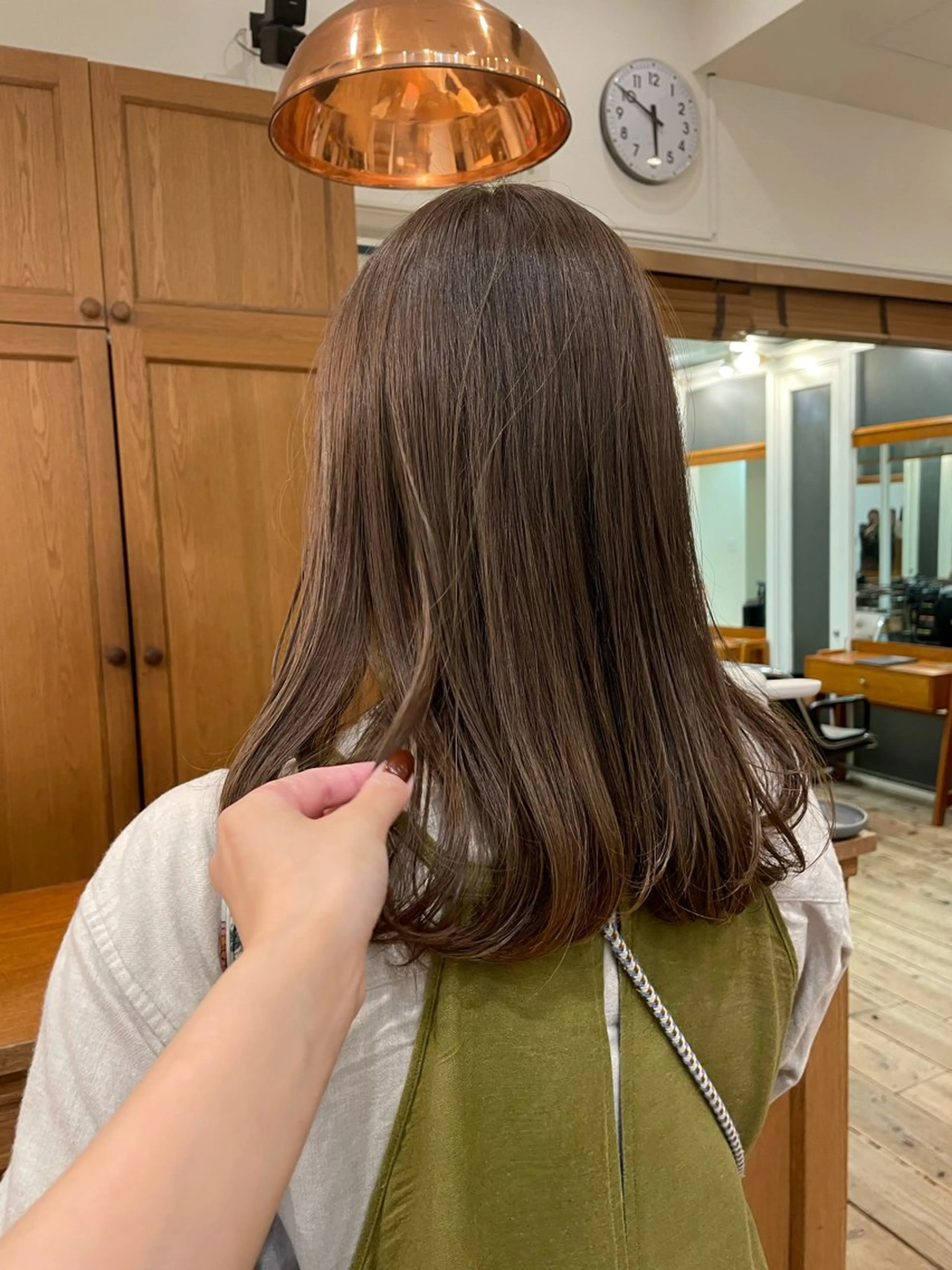 ミディアム カラー ベージュカラー 透明感カラー オリーブベージュ tete nico所属・似合わせ/ヘアカラー nanami🌸のヘアスタイル