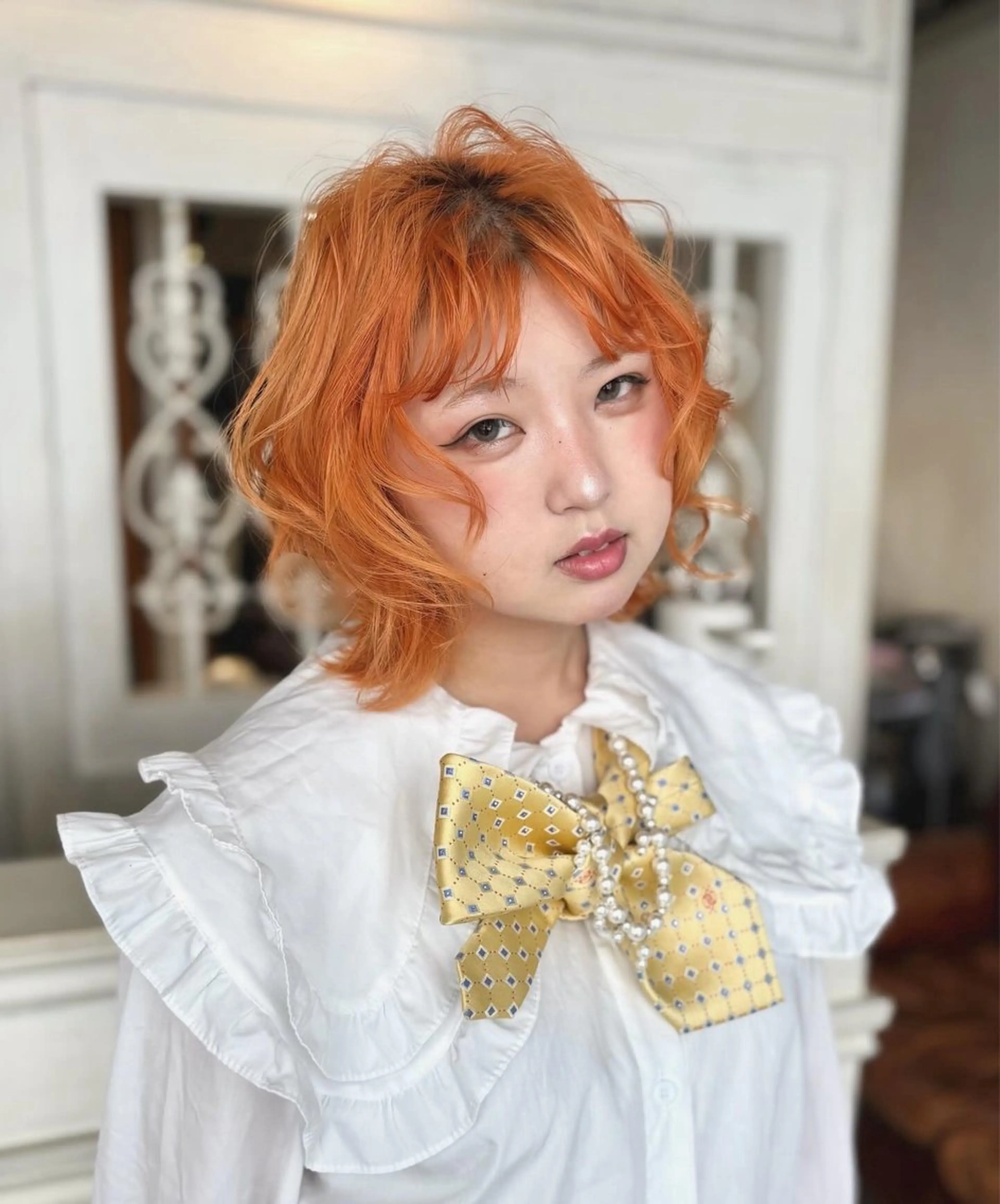 ダブルカラー(ブリーチリタッチ+オンカラー)*+:•*∴:♡.•♬✧の写真