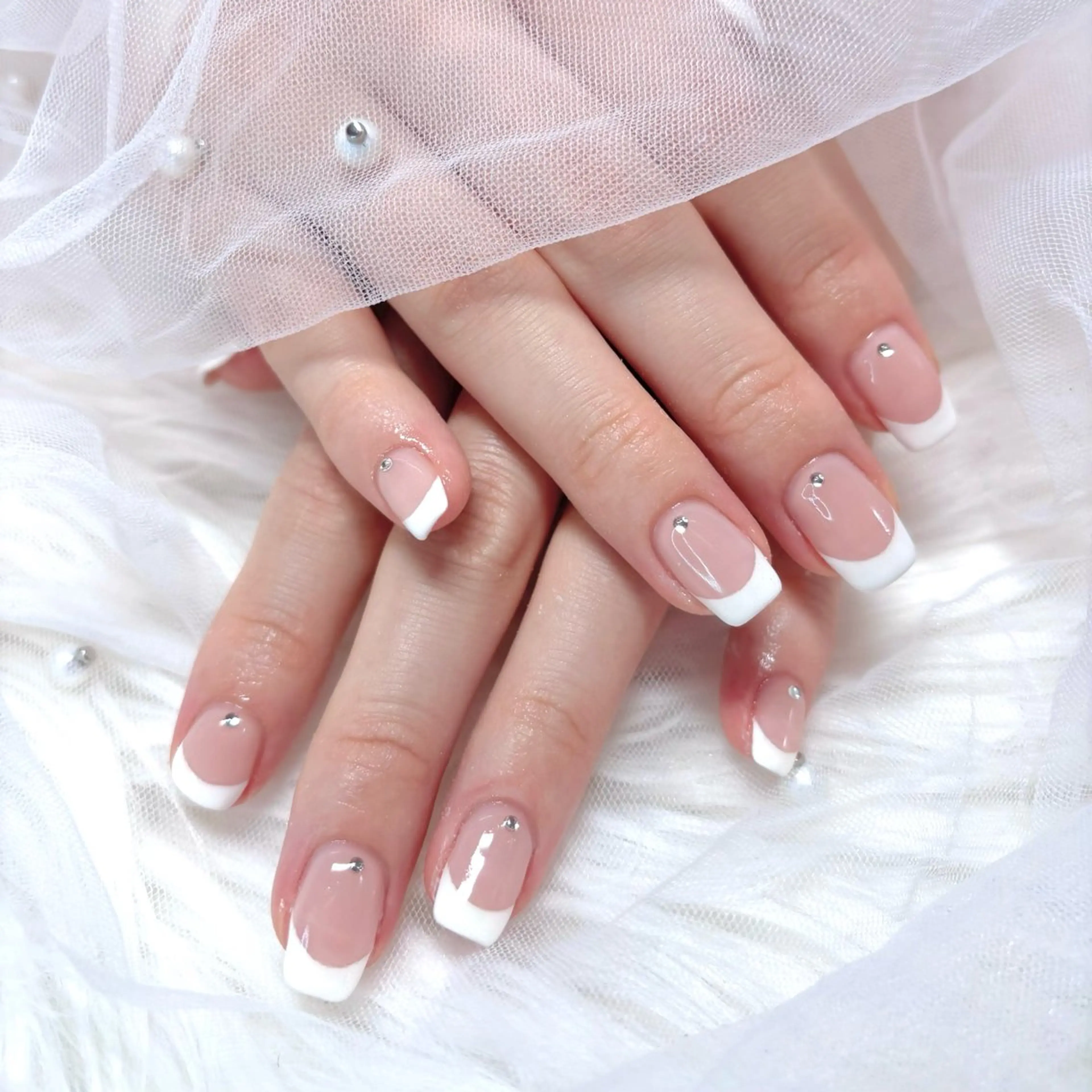 ネイル フレンチネイル シンプルネイル ハンドネイル Noix nailのネイルデザイン