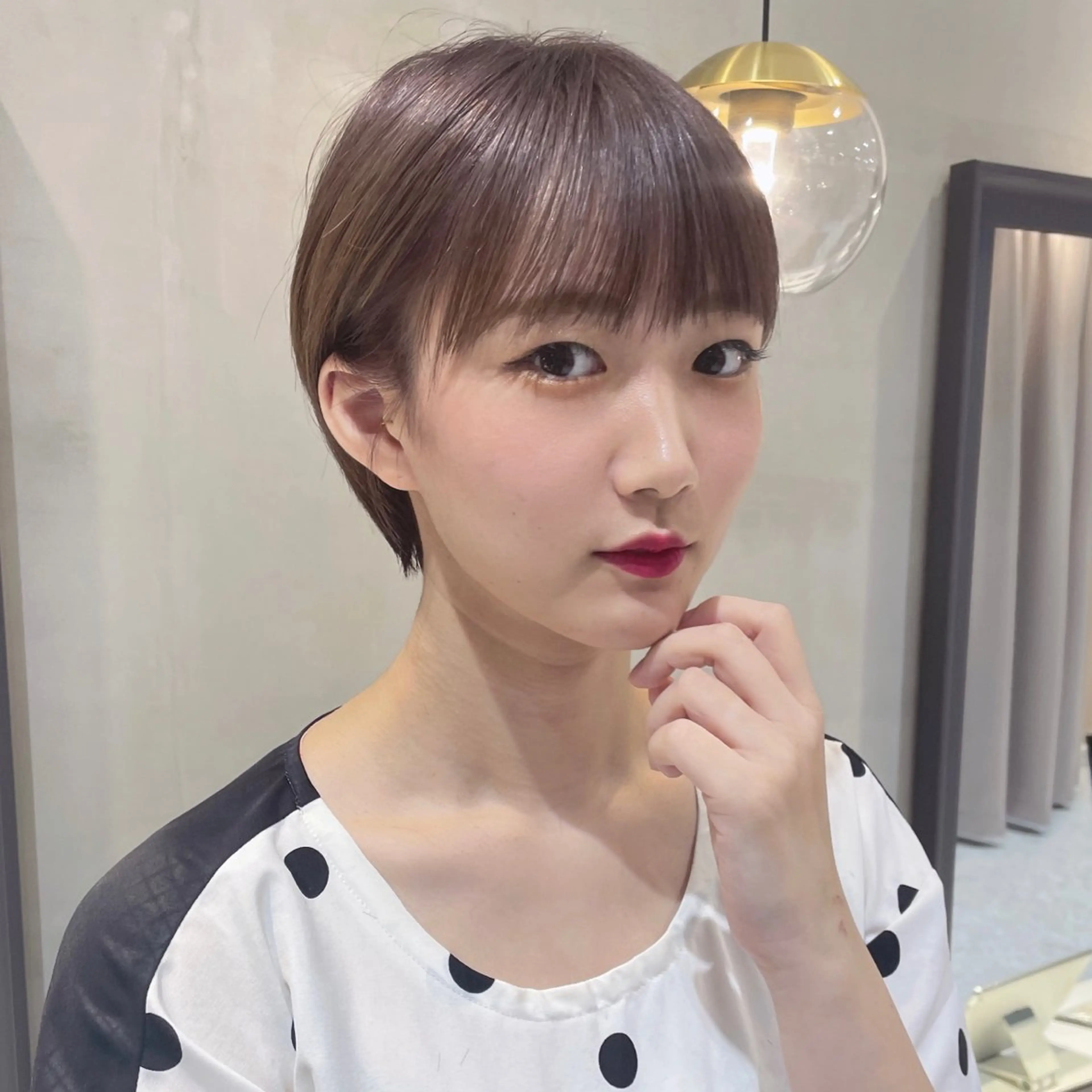 ショート 🎀大川 錬🎀 ブリーチなしWカラーのヘアスタイル