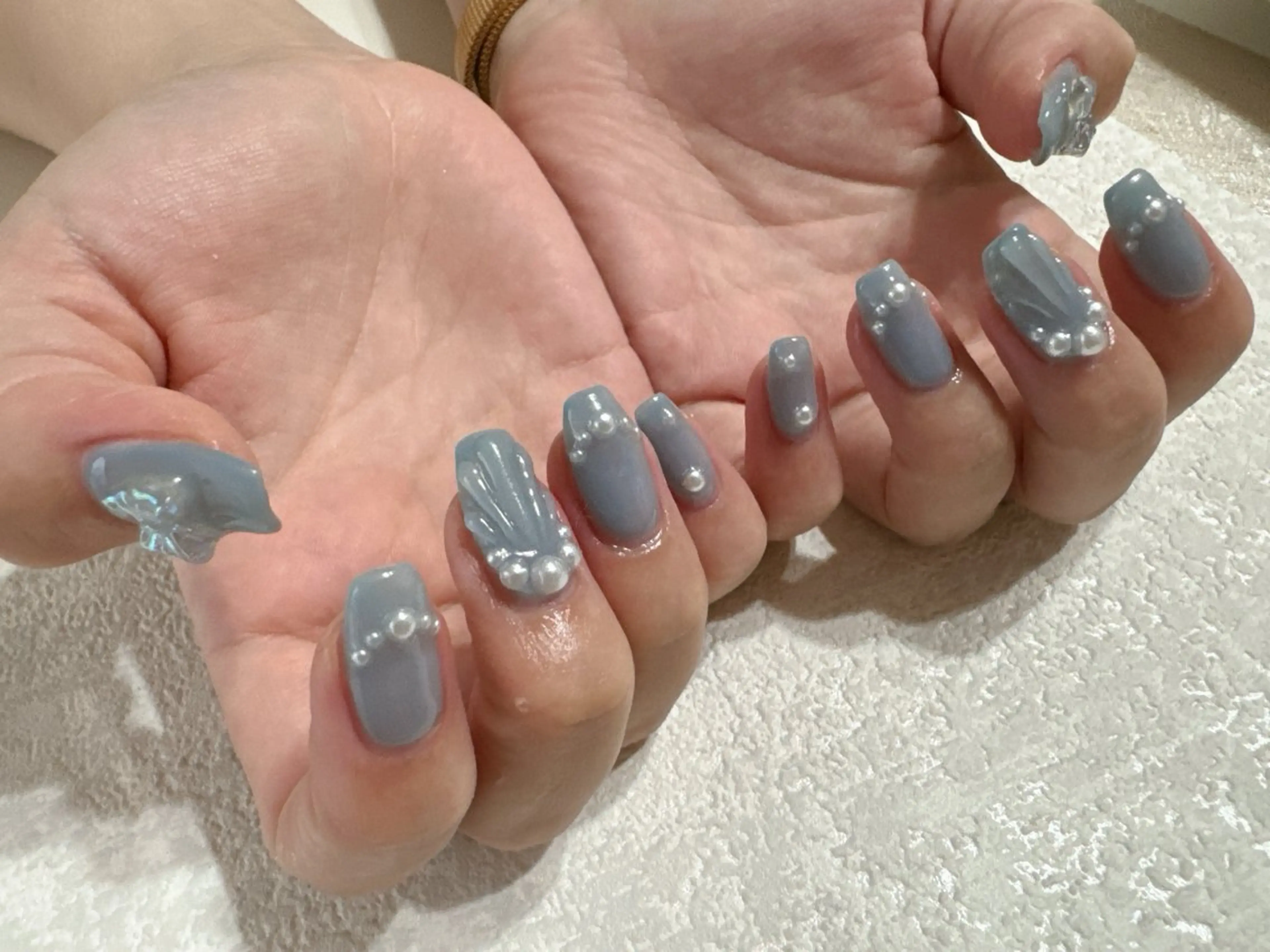 ネイル ジェルネイル メンズネイル パラジェル 夏ネイル ワンホンネイル kikinail 溝の口のネイルデザイン