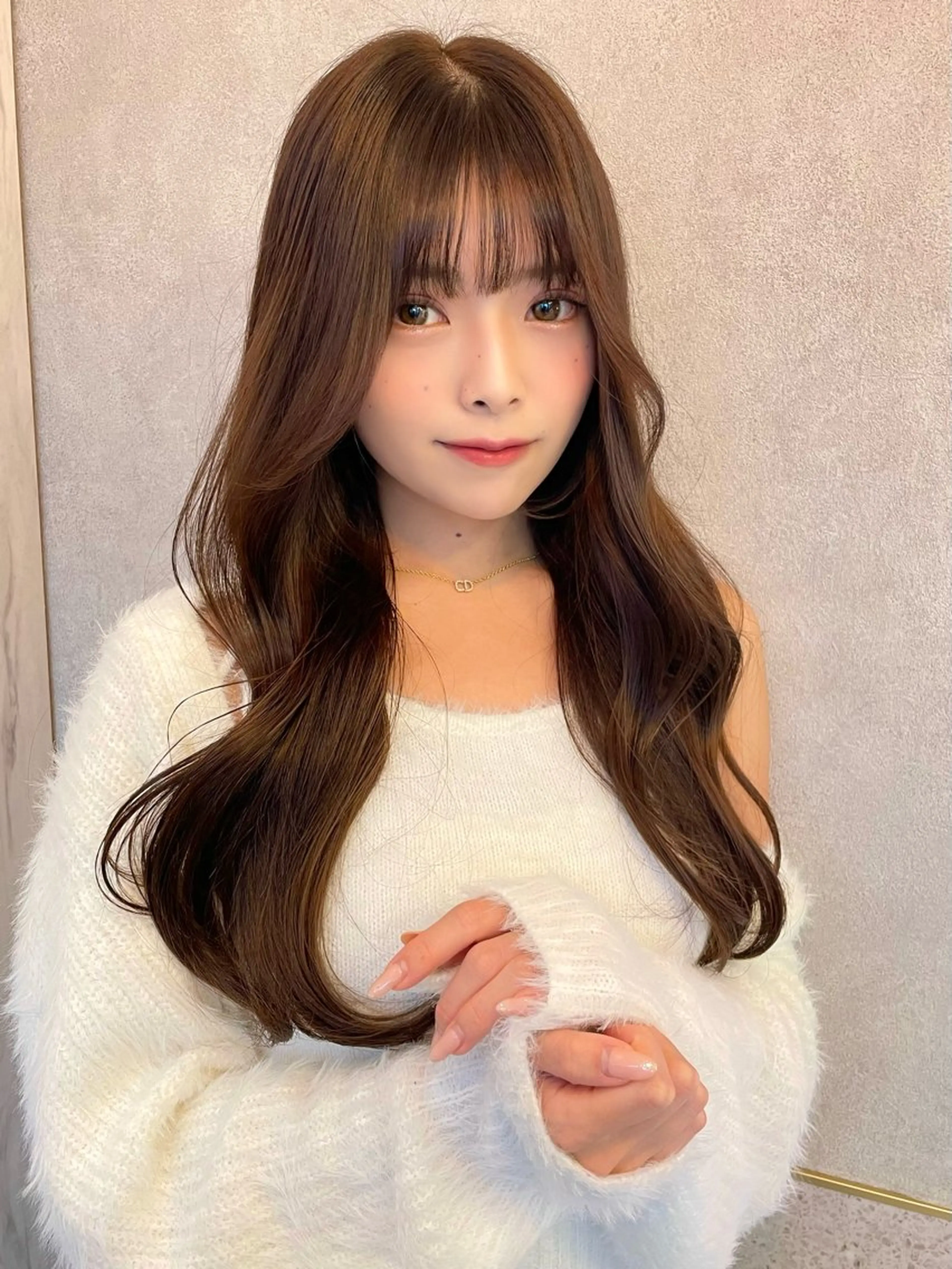 ロング カラー ベージュカラー ブリーチ 透明感カラー ダブルカラー グレージュ 韓国ヘア🤍顔周り/ 髪質改善✨/林遼一郎のヘアスタイル