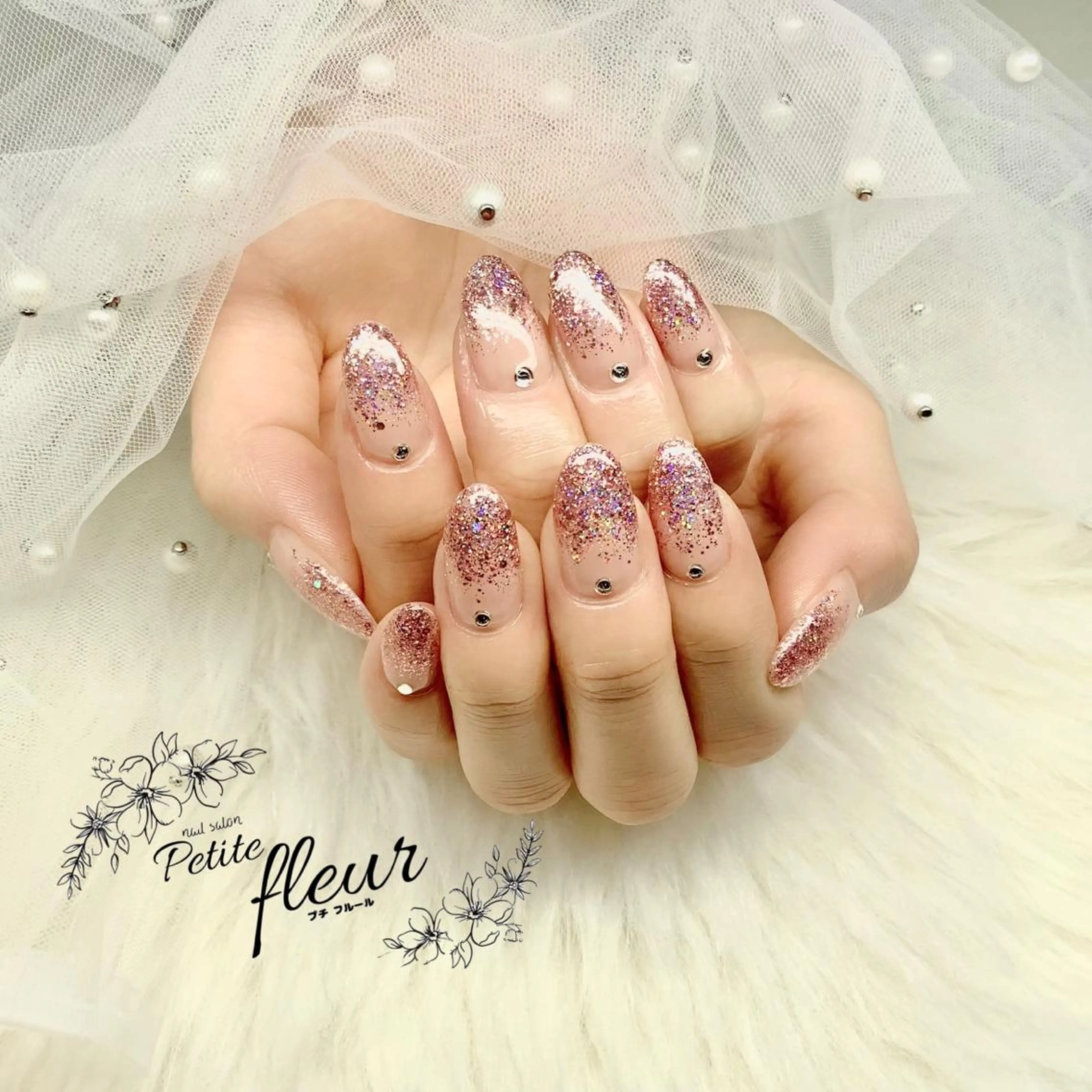 ネイル ハンドネイル ❁⃘*。Petite fleur❁⃘*りさのネイルデザイン