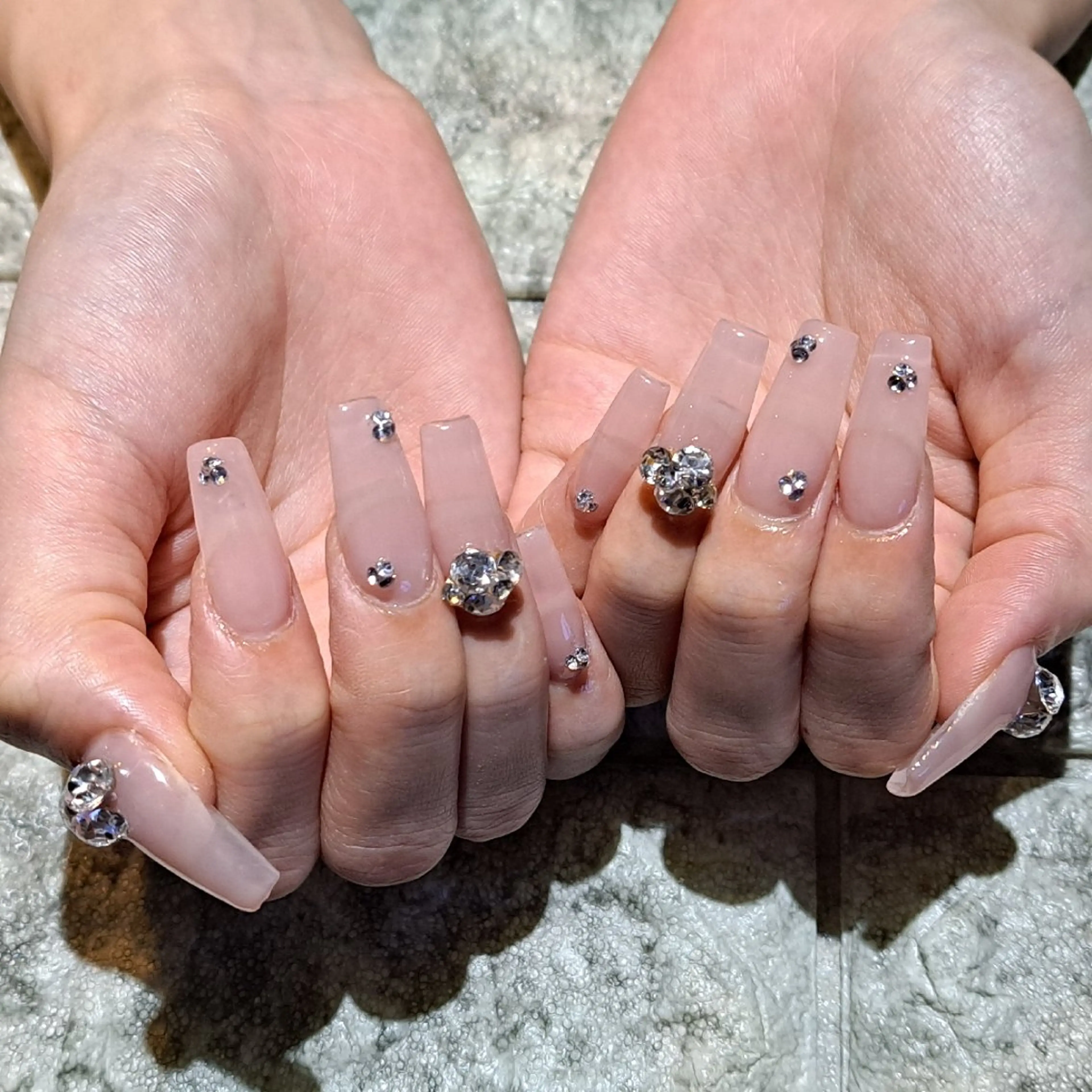 ネイル キラキラネイル スカルプネイル シンプルネイル ハンドネイル RounGe町田店 🧸大谷のネイルデザイン