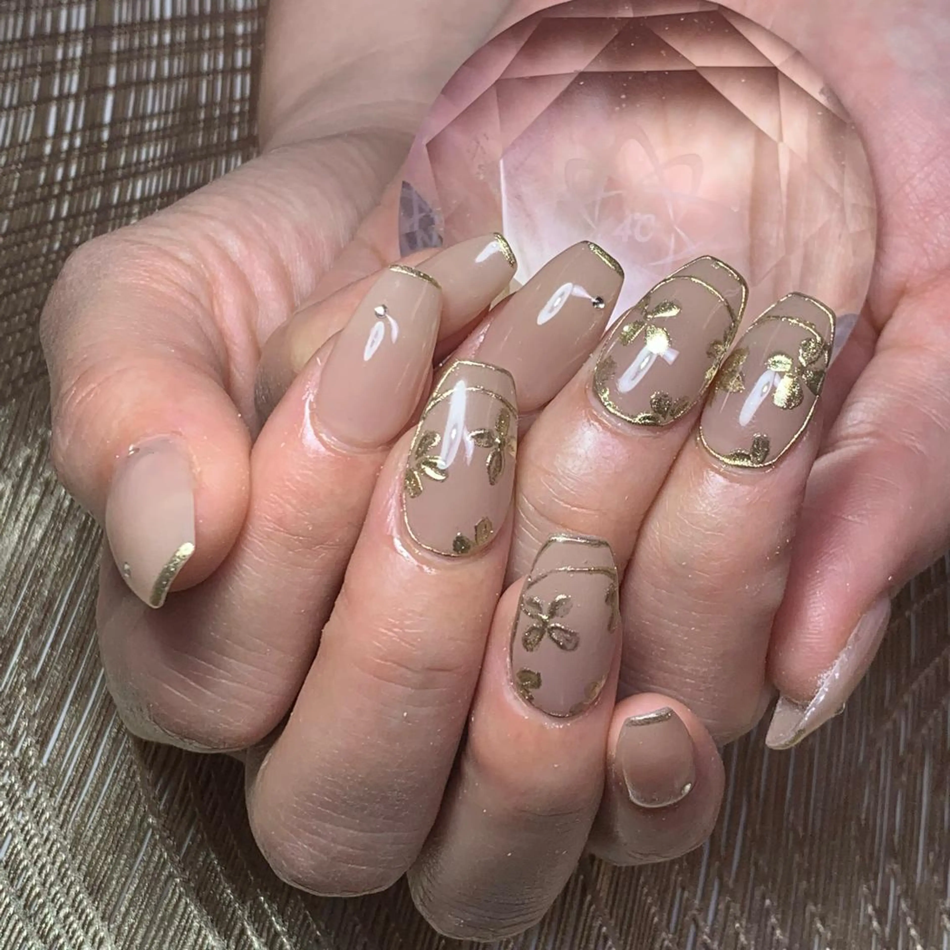 ネイル ハンドネイル καρδιά -ｶﾙﾃﾞｨｱ-のネイルデザイン