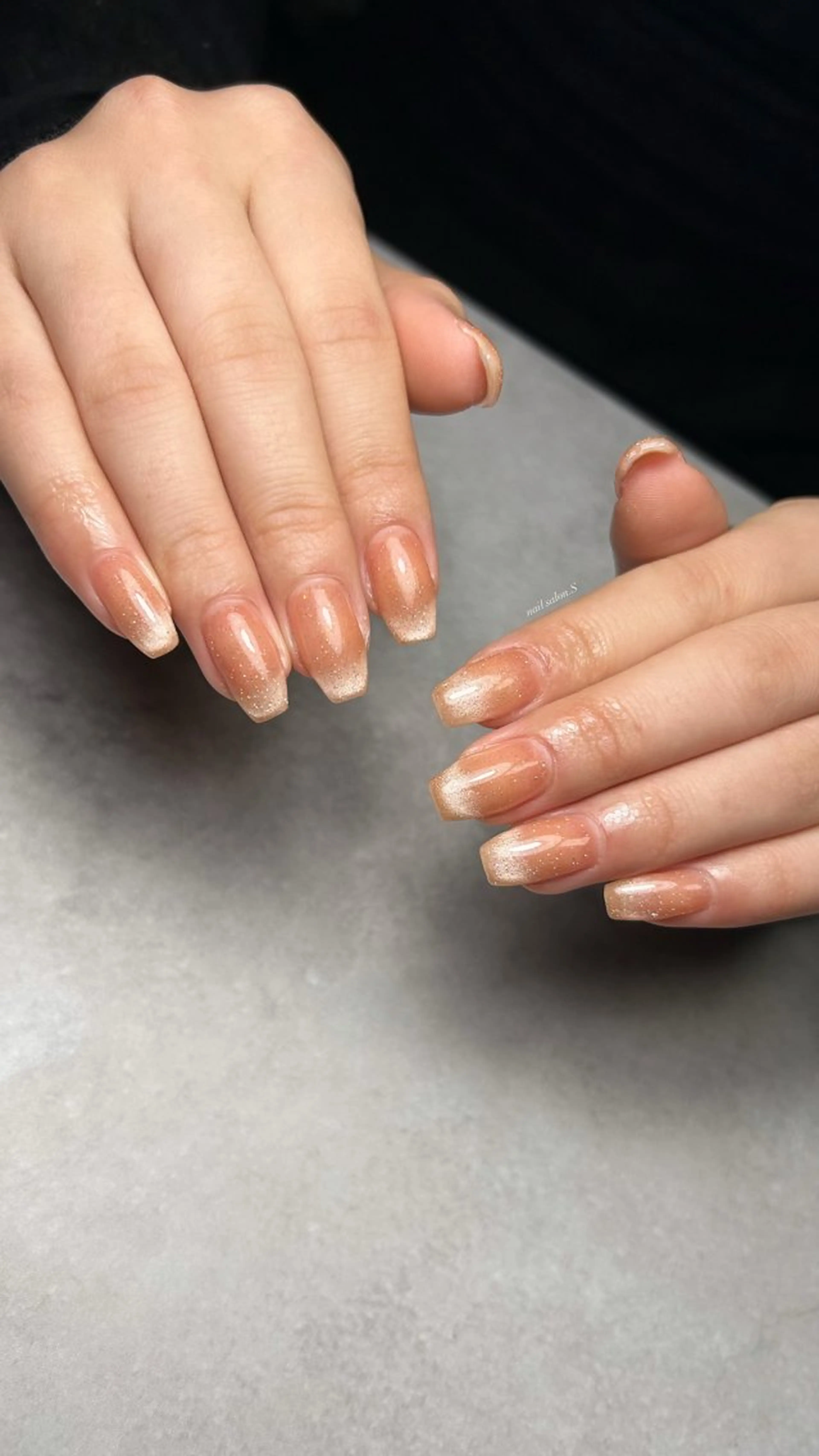 ネイル フラッシュネイル マグネットネイル マグネットワンカラー ワンカラーネイル 関山 志乃のネイルデザイン