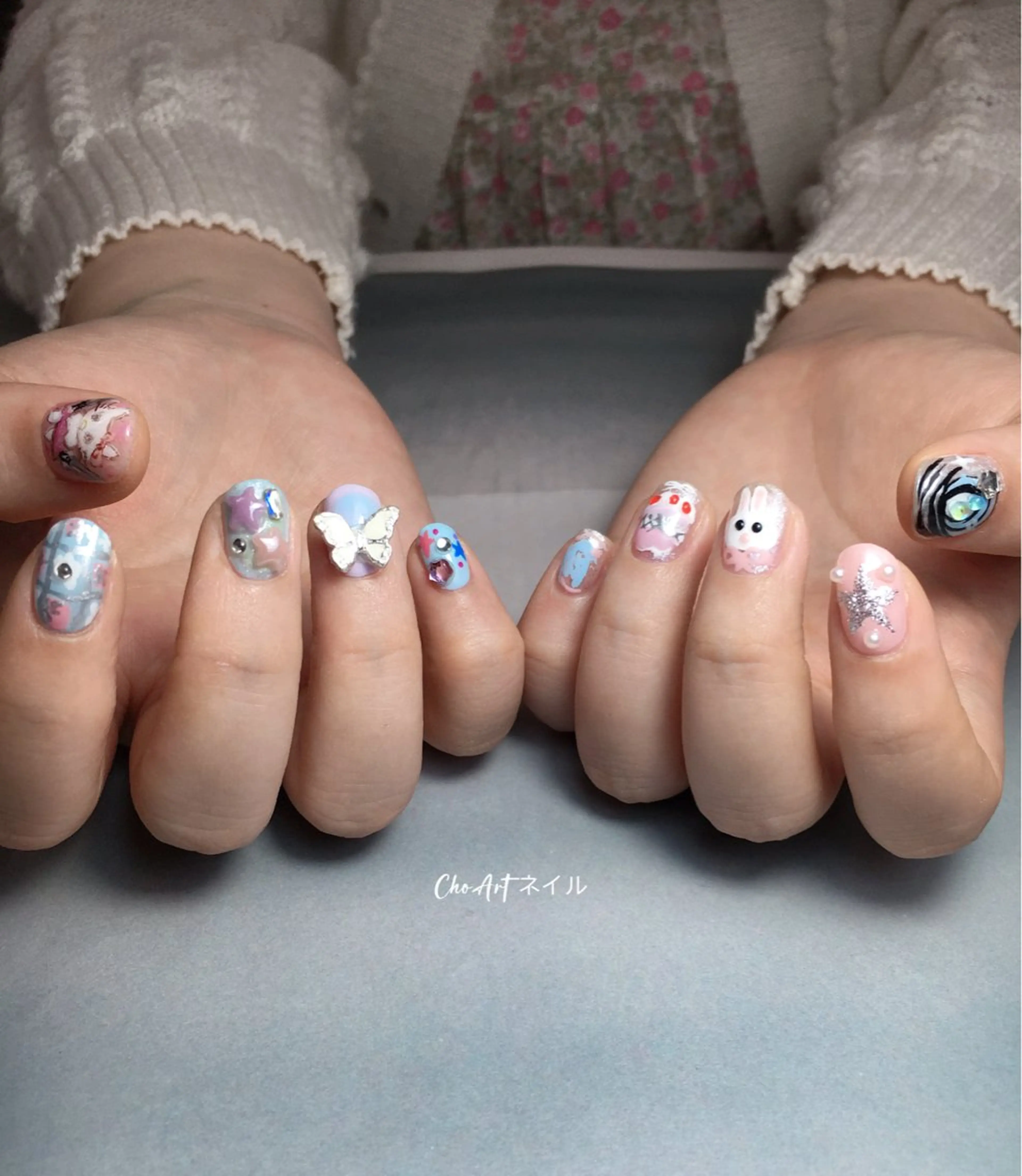 ネイル 韓国ネイル Cho Artネイル所属・ronronne .のネイルデザイン