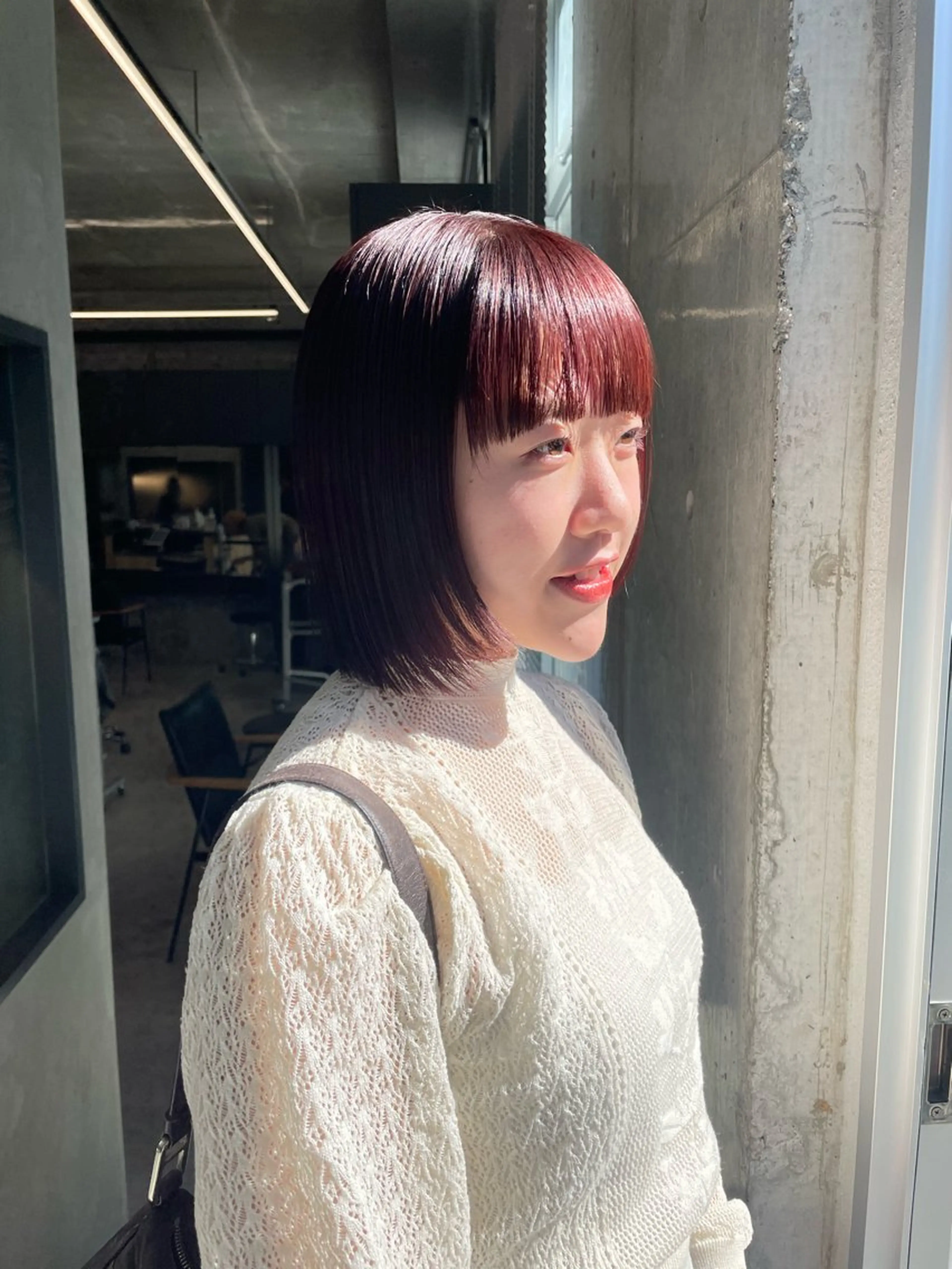 ミディアム カラー カット ヘアカラー トリートメント 佐伯 和佳のヘアスタイル