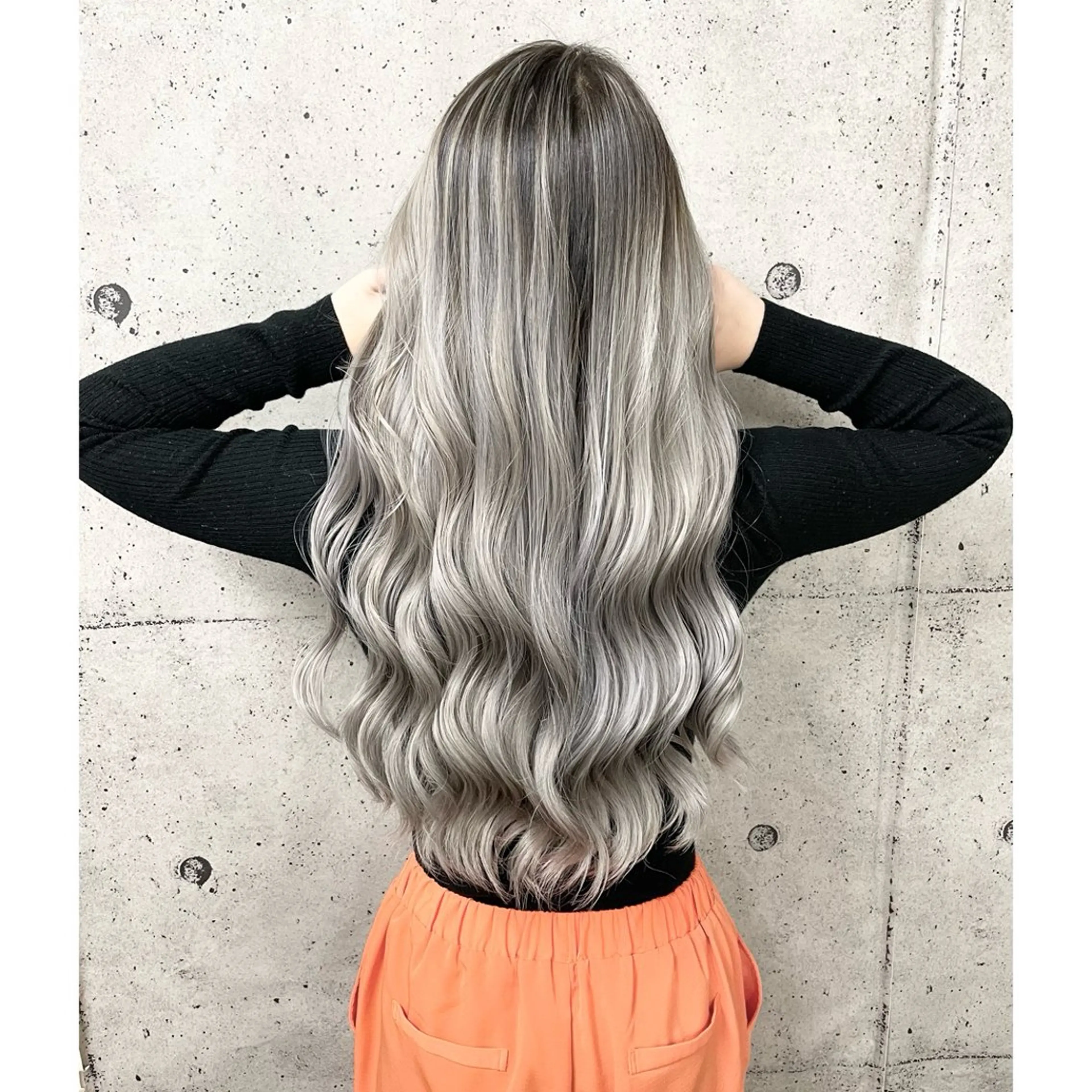 ロング カラー カット ヘアカラー トリートメント 奥山義進/ハイトーン /バレイヤージュのヘアスタイル