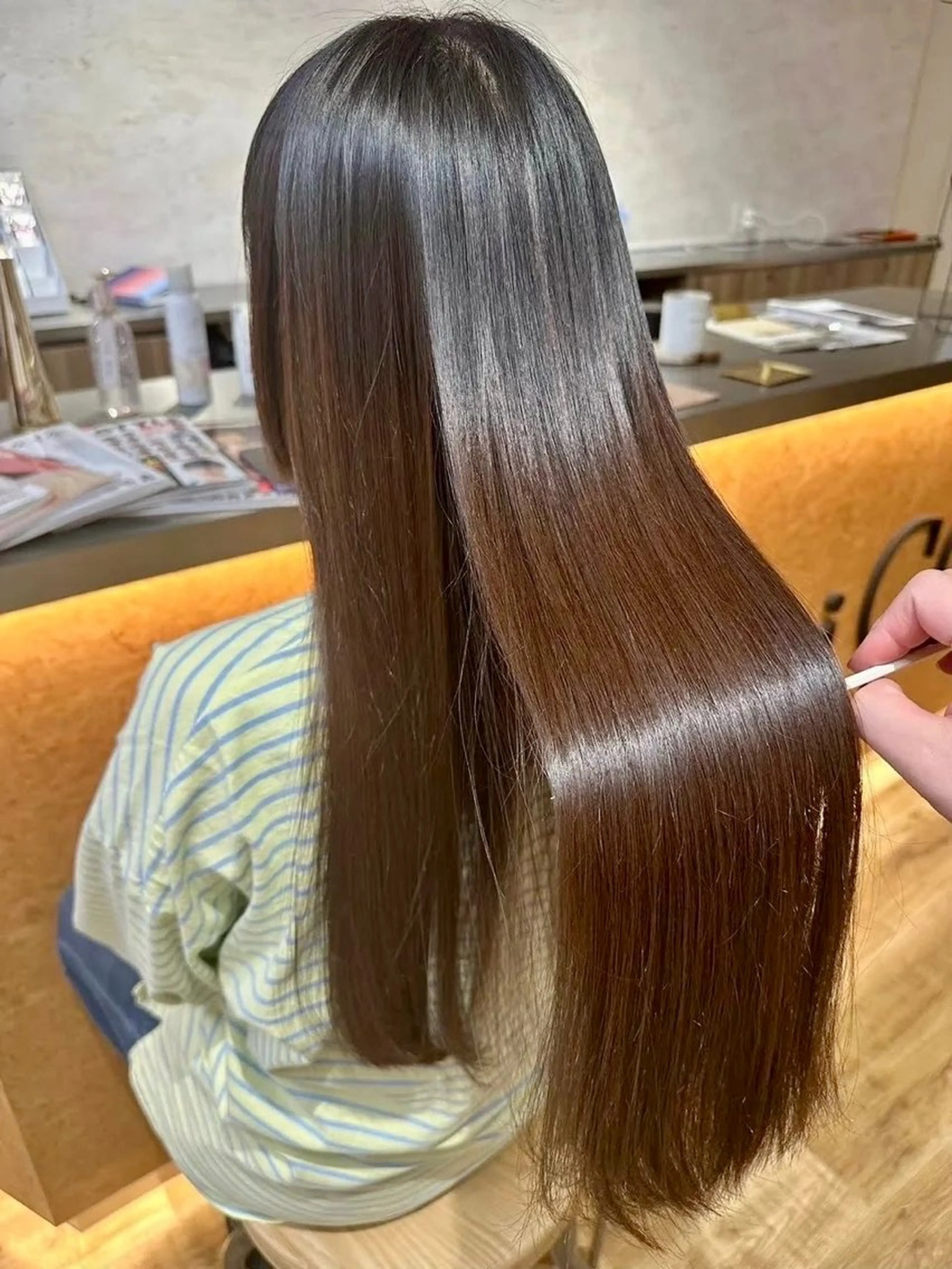 ロング 髪質改善 ヘアカラー 💎艶髪/美髪特化 世麗💎のヘアスタイル