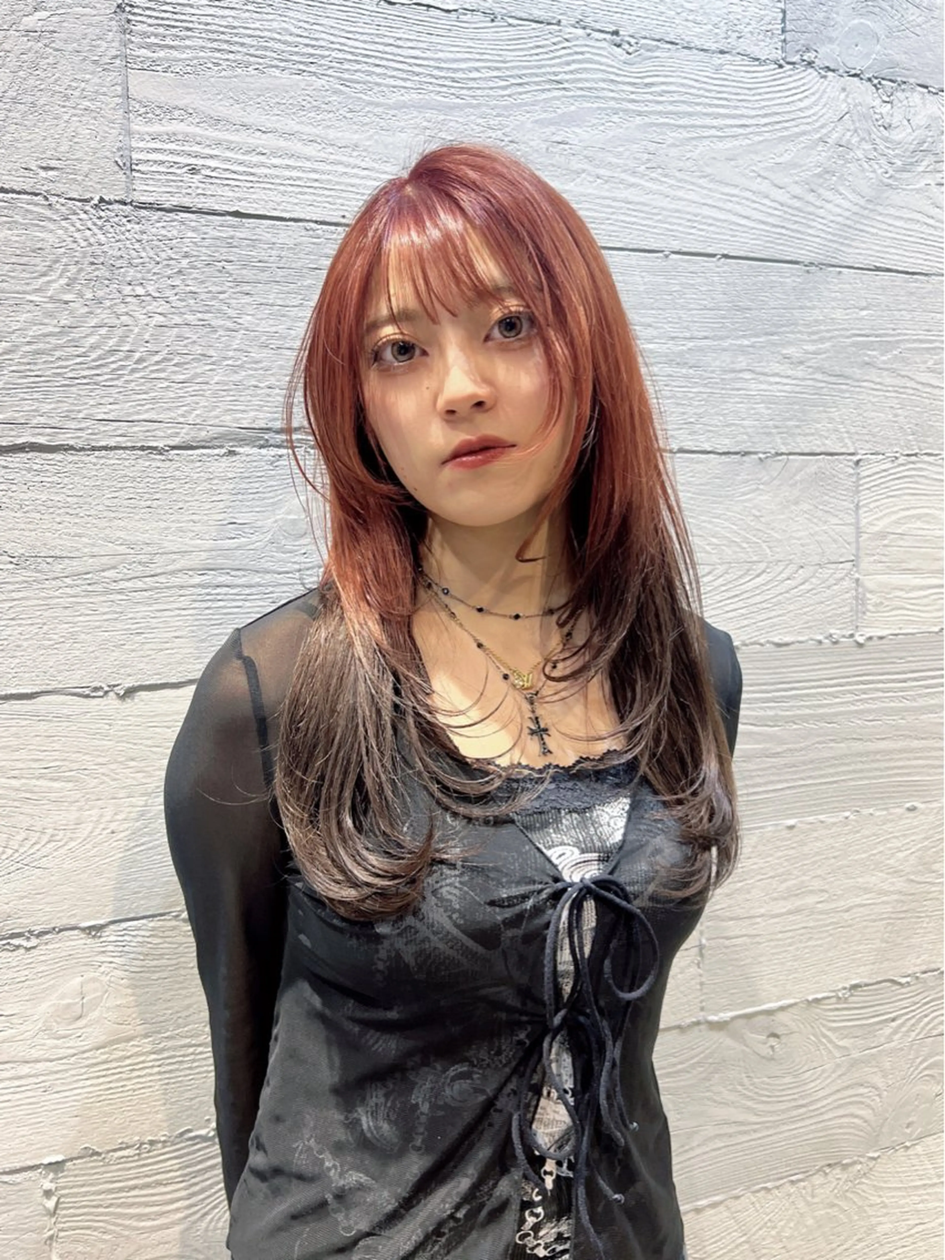 カラー nehus nagaoka所属・🖤複雑履歴ブリーチ Mizuki 🖤のヘアスタイル