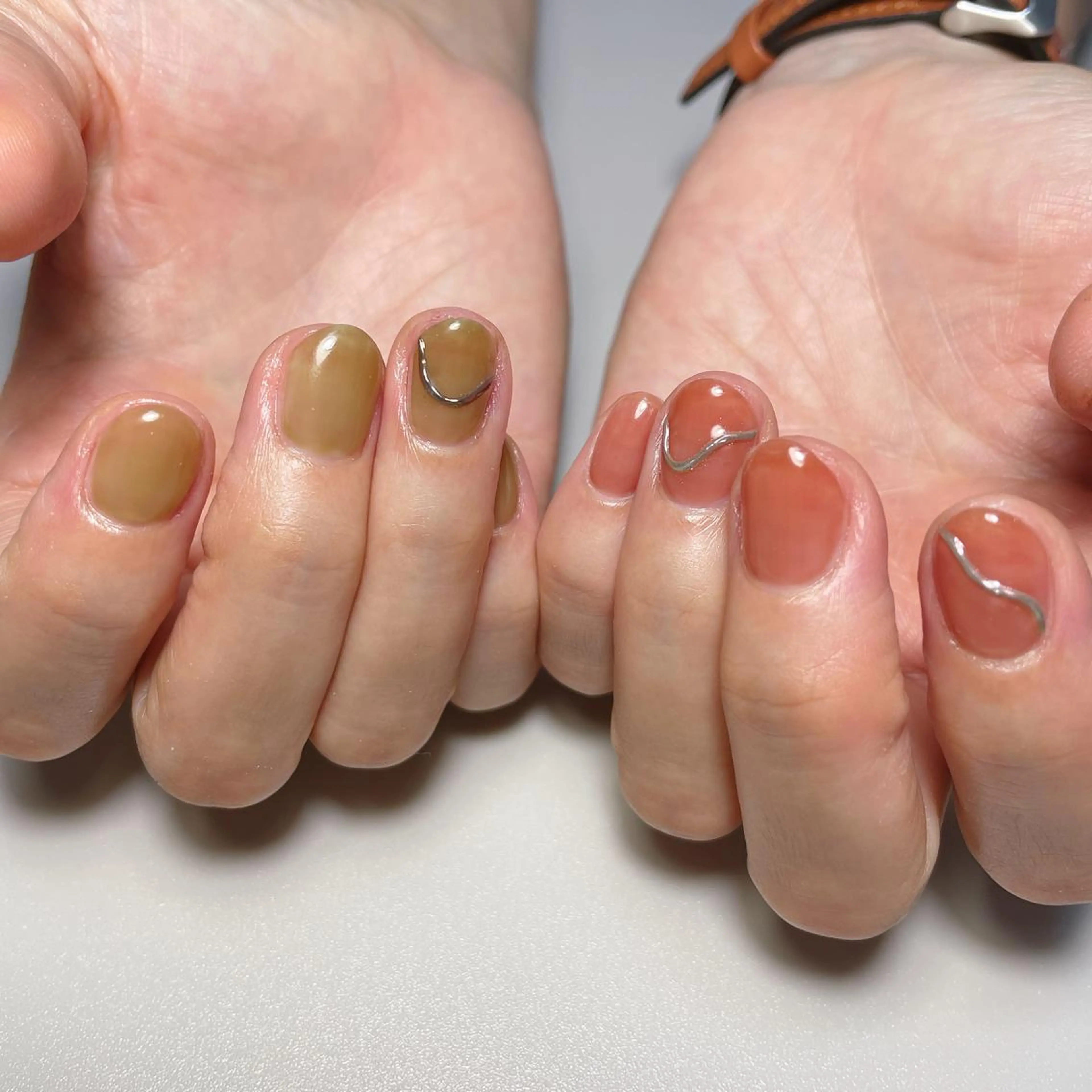 ネイル アートネイル ミラーネイル ハンドネイル kipinail 川﨑えりかのネイルデザイン