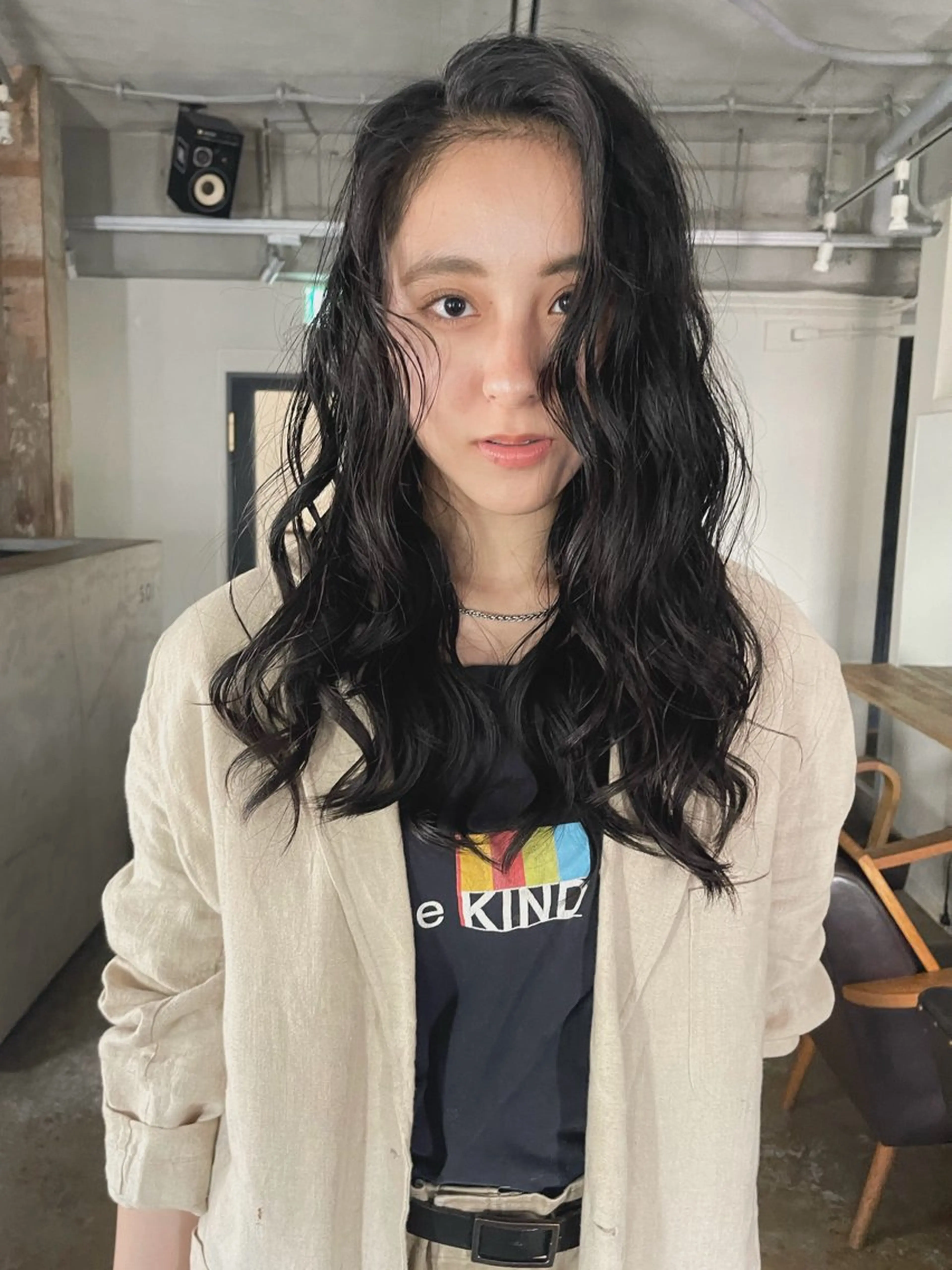 ロング カラー 透明感カラー カット トリートメント ヘアセット 安部佑哉/ハイトーン /レイヤー/グランジのヘアスタイル