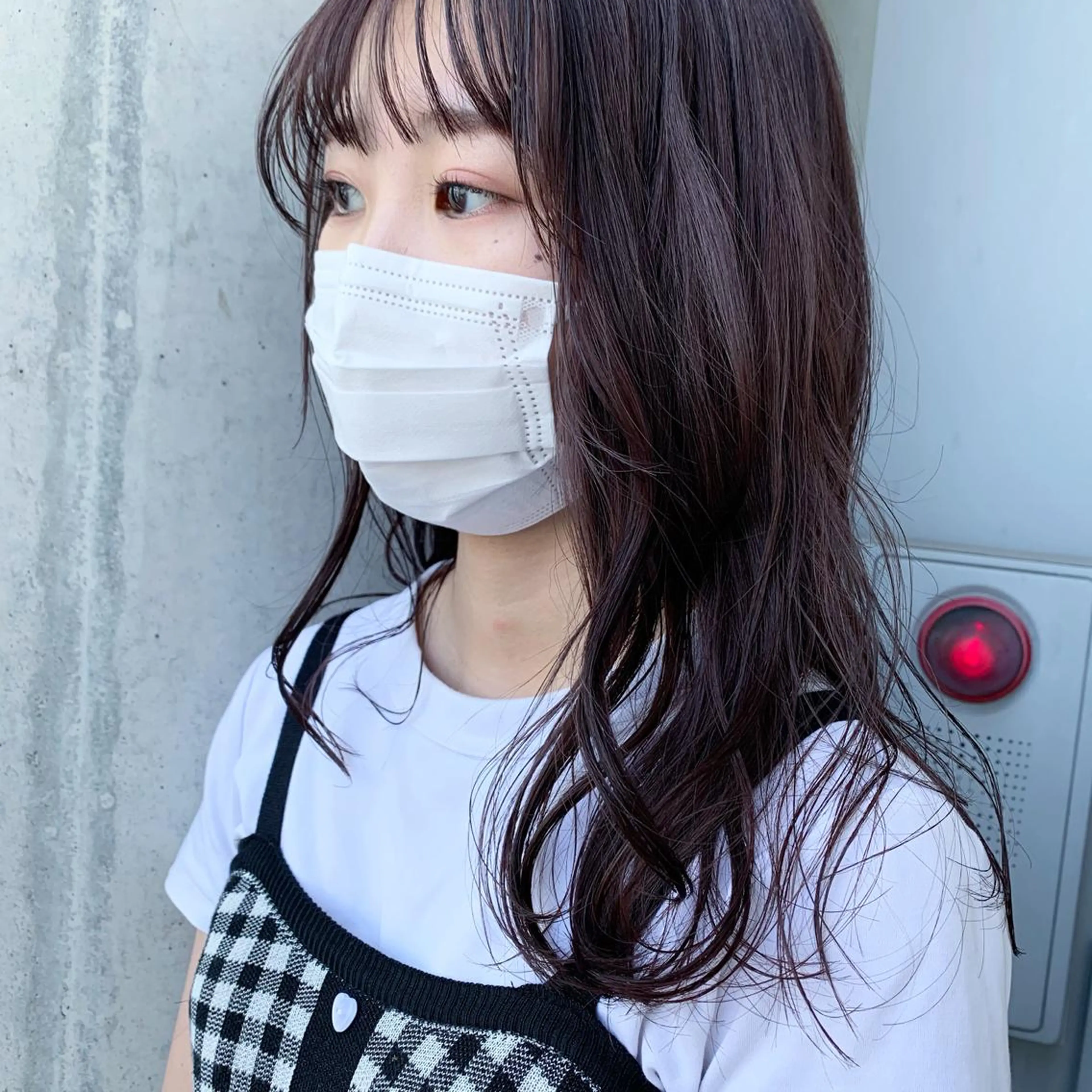 ロング カラー ラベンダーカラー 顔周りカット レイヤーカット ロング サソウ ユリエ🥥のヘアスタイル