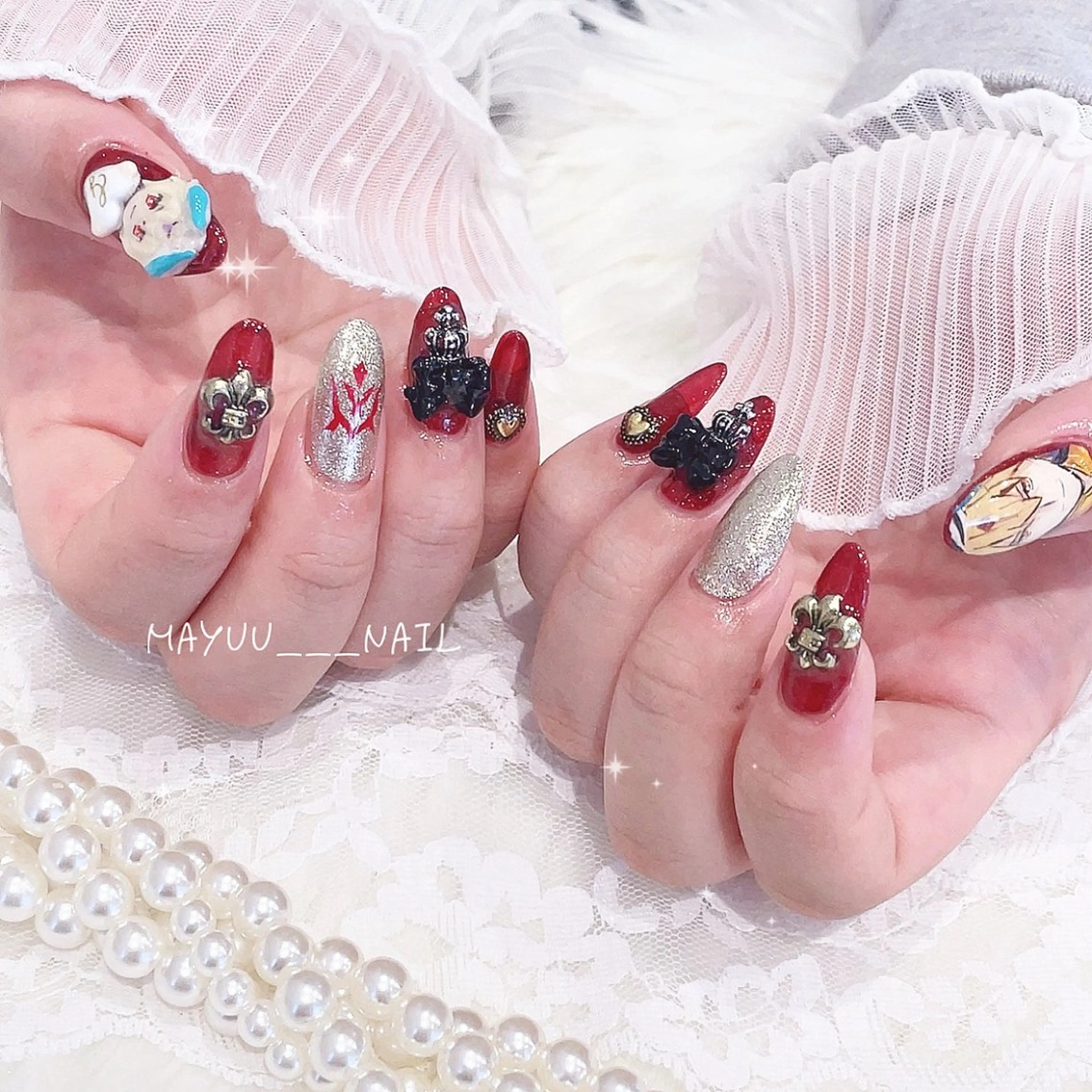 ネイル ハンドネイル 🎀 Mayu 🎀痛ネイルのネイルデザイン